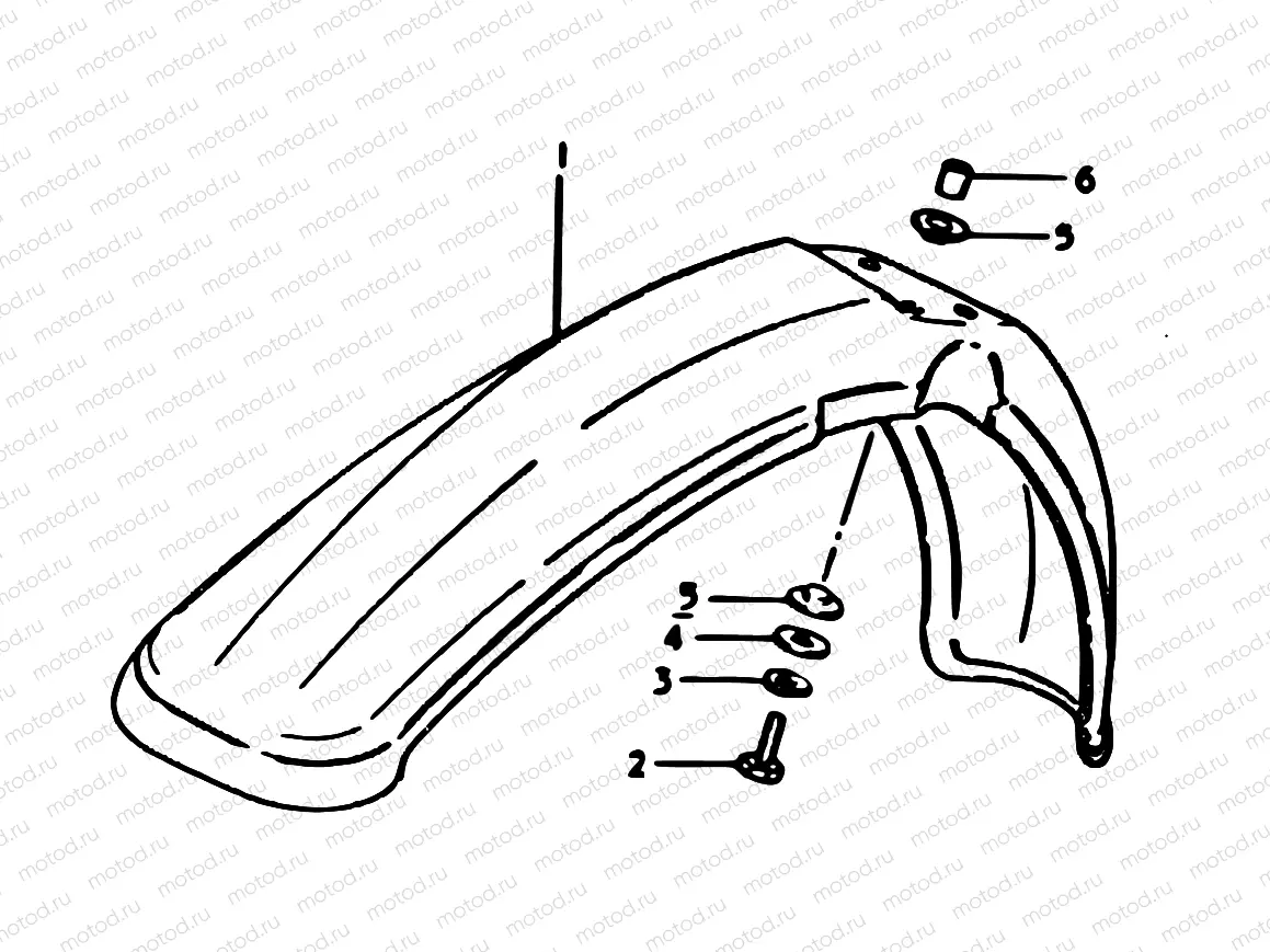 31 - FRONT FENDER (HANG ON TYRE)