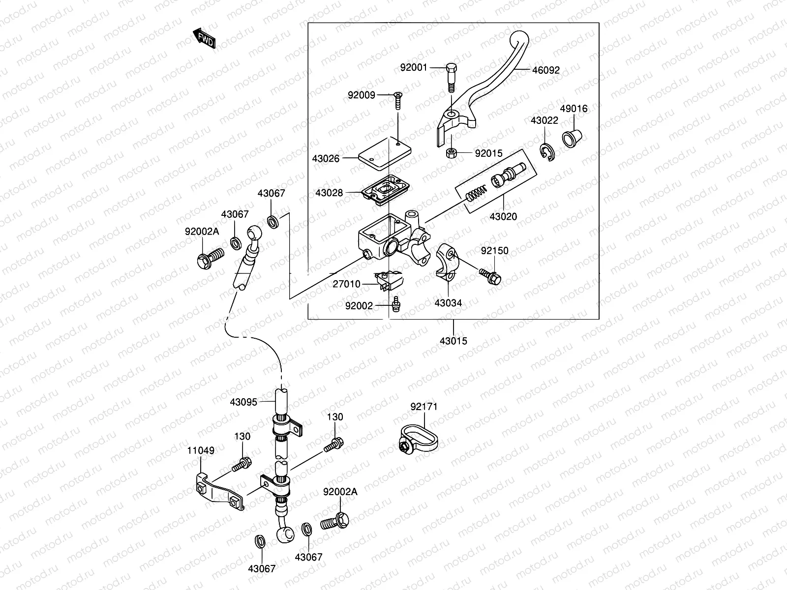31 - FRONT MASTER CYLINDER
