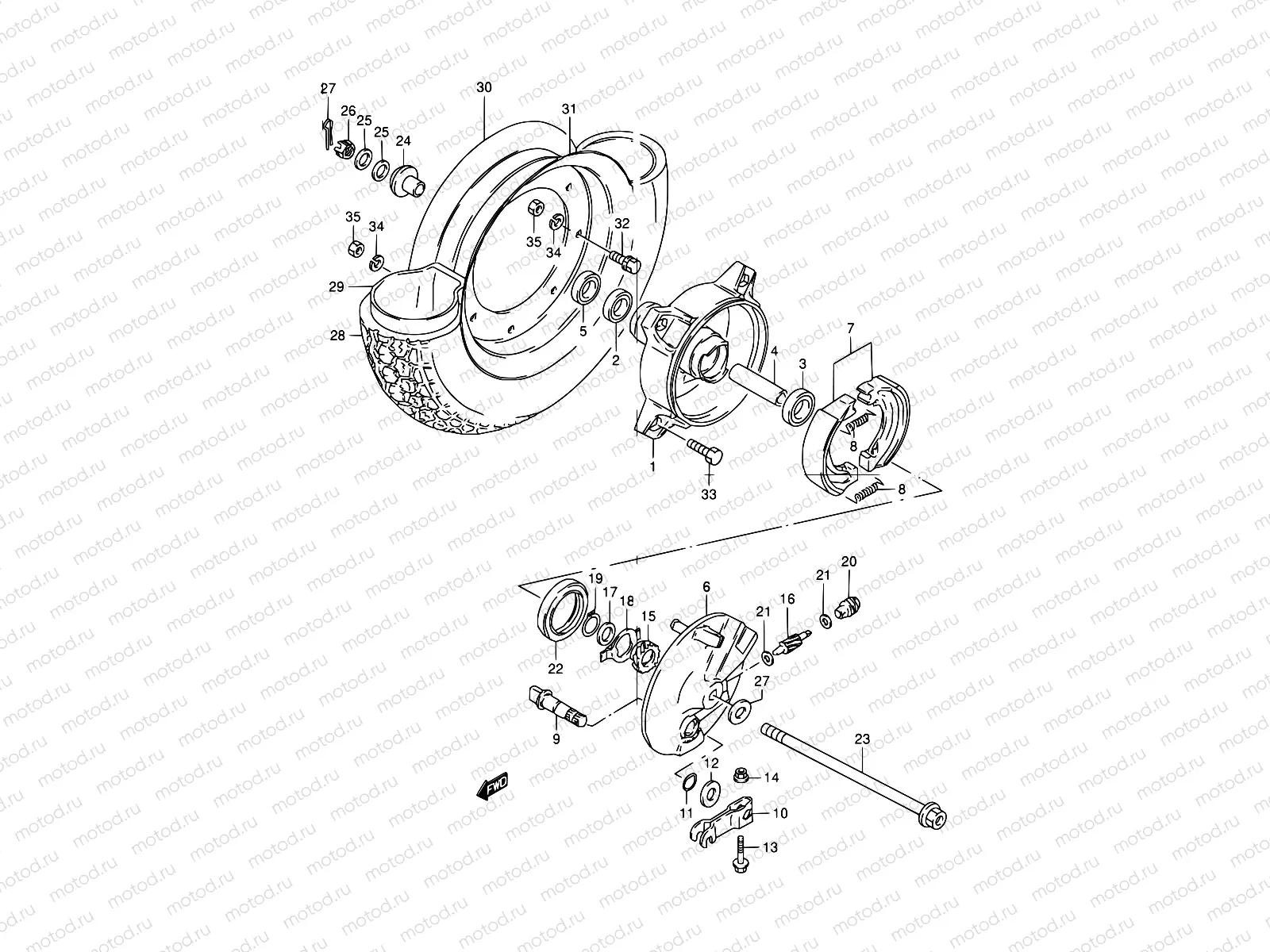 31 - FRONT WHEEL