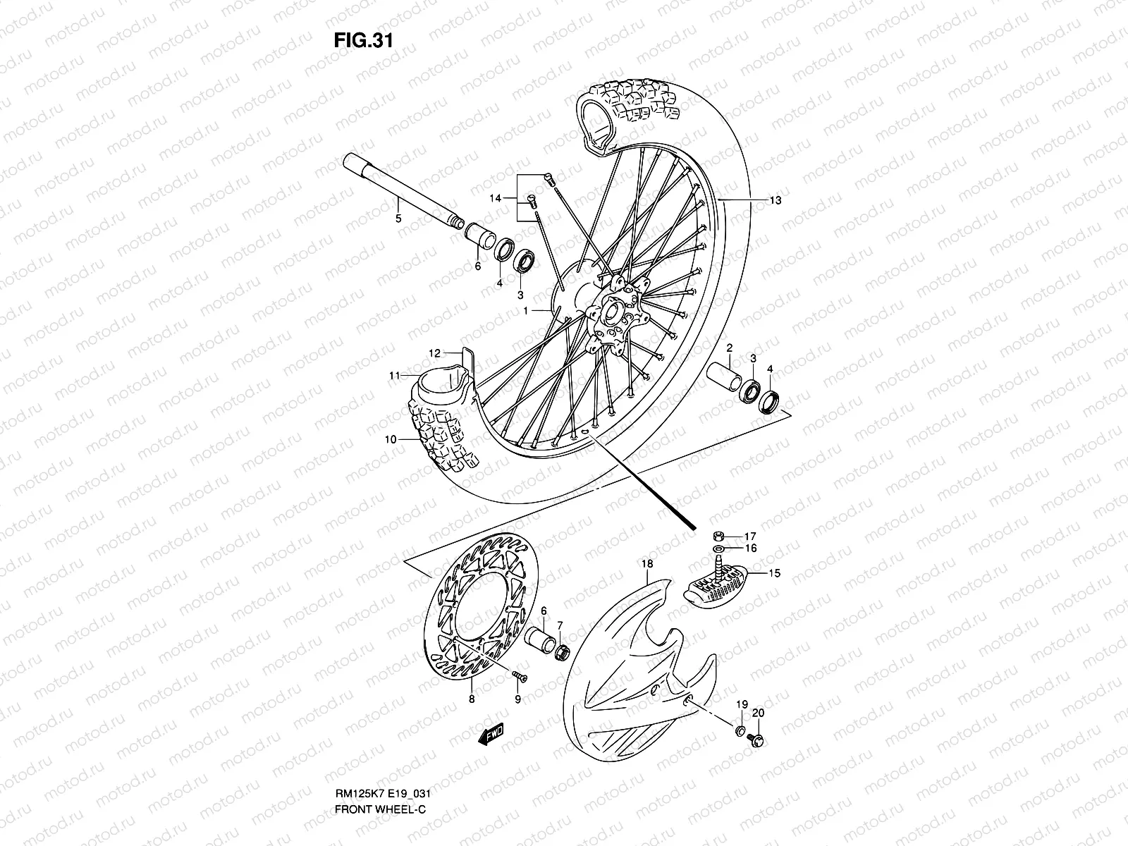 31 - FRONT WHEEL