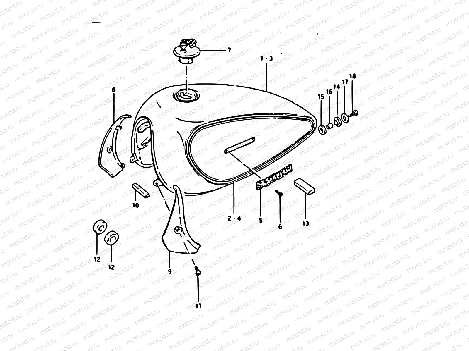 31 - FUEL TANK (GS250TT)
