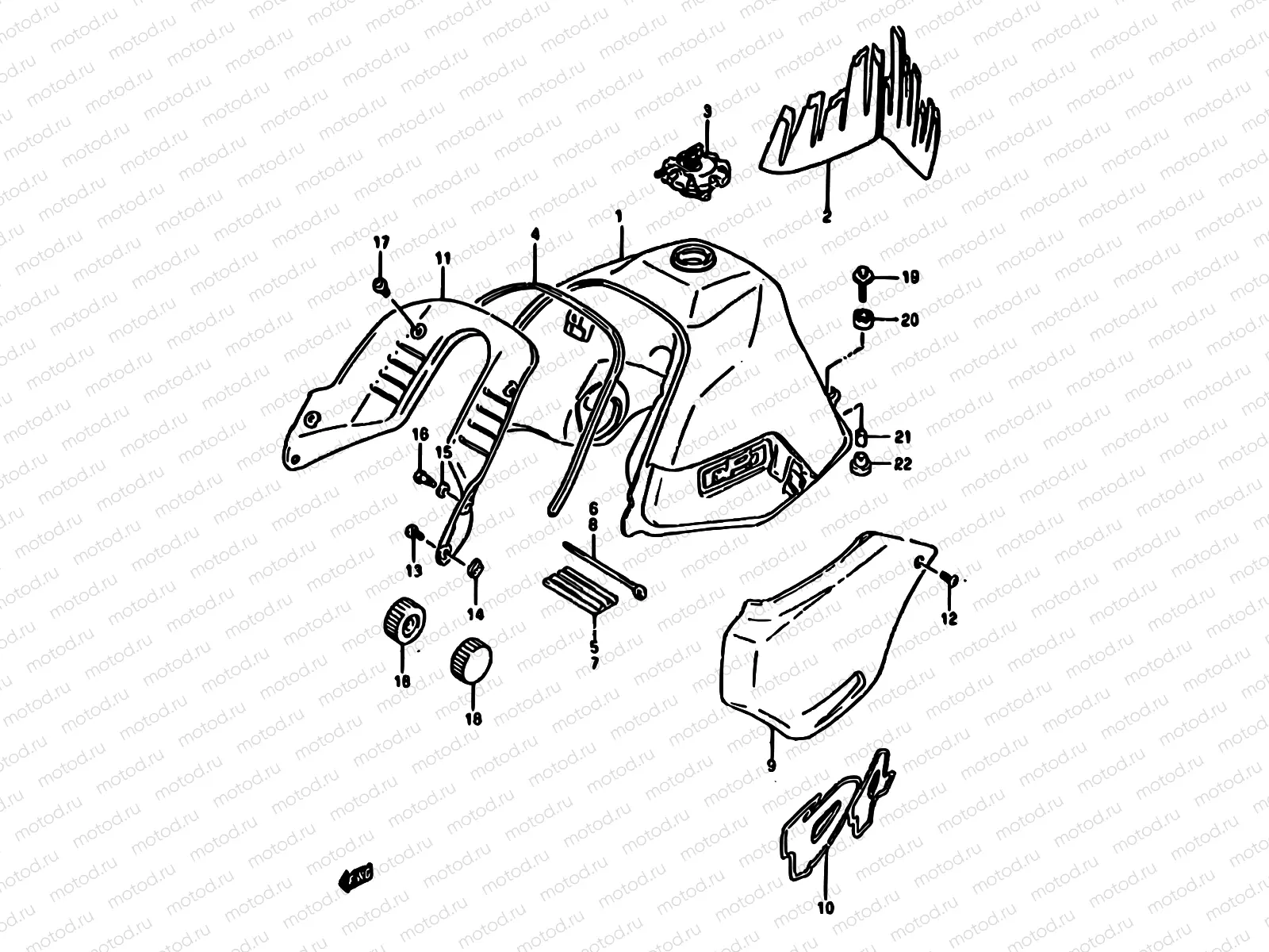 31 - FUEL TANK (MODEL N)