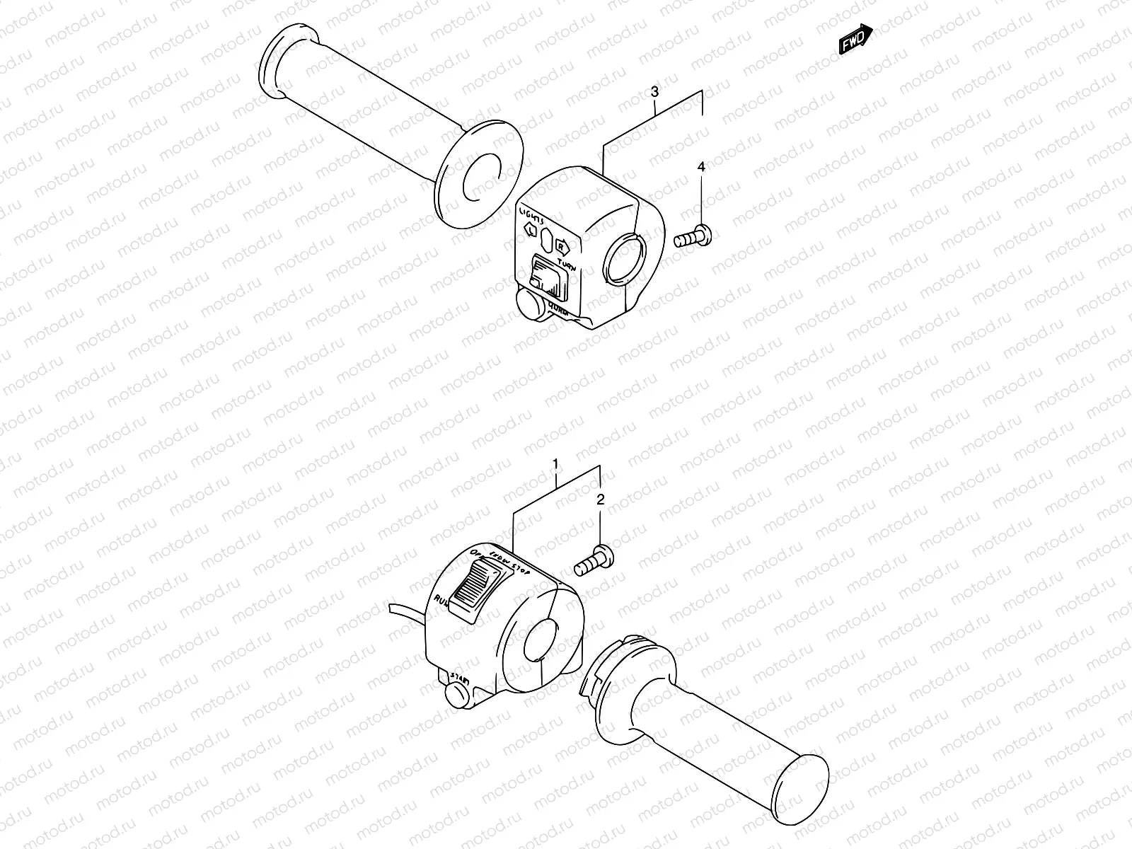 31 - HANDLE SWITCH (MODEL T/W/X)