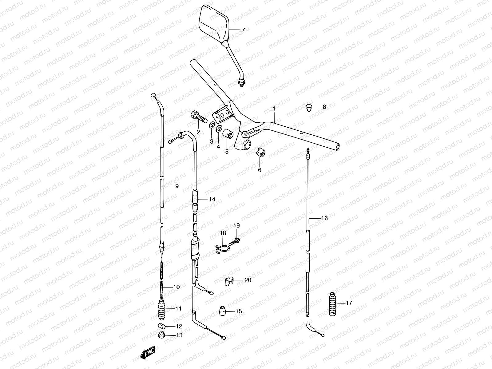 31 - HANDLEBAR (MODEL M)