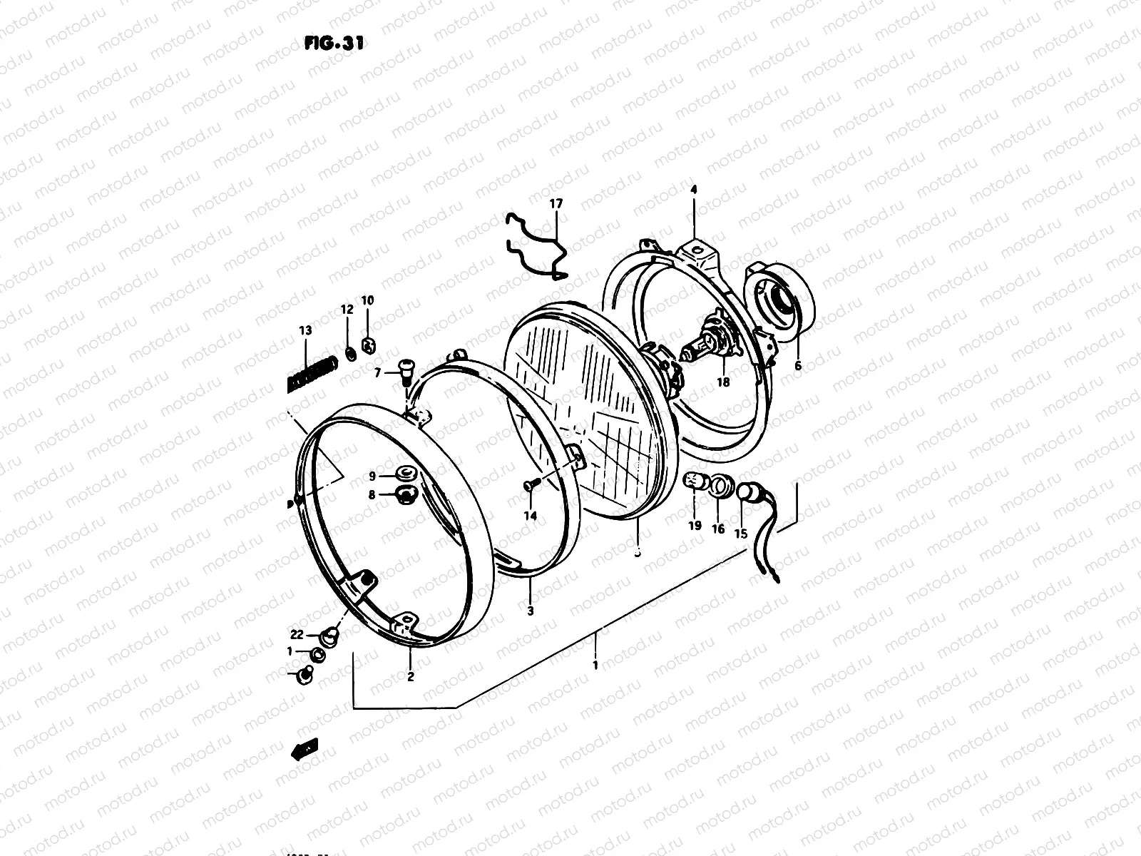 31 - HEADLAMP (E17, E21, E25, E34)