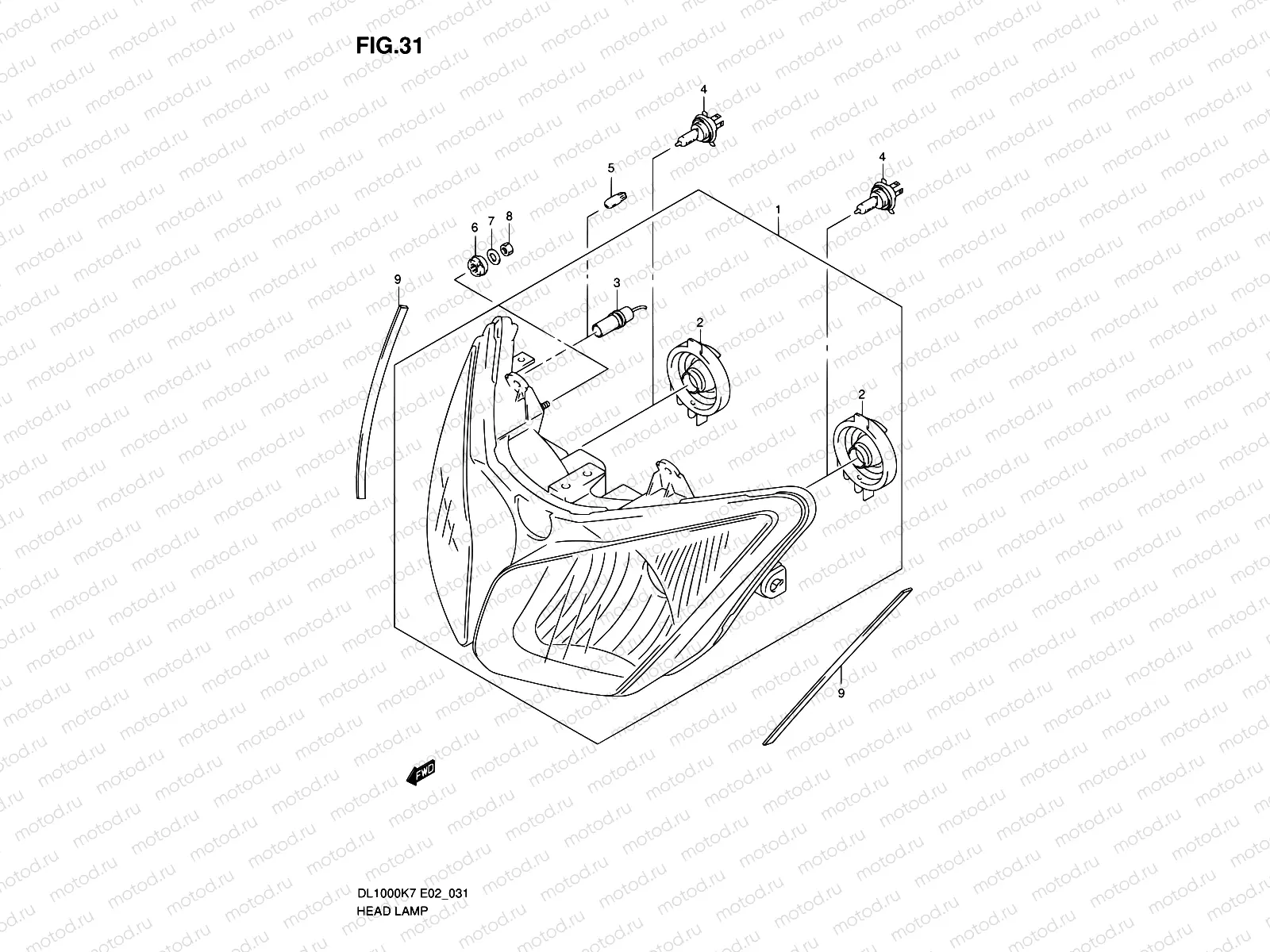 31 - HEADLAMP (E19/P37)