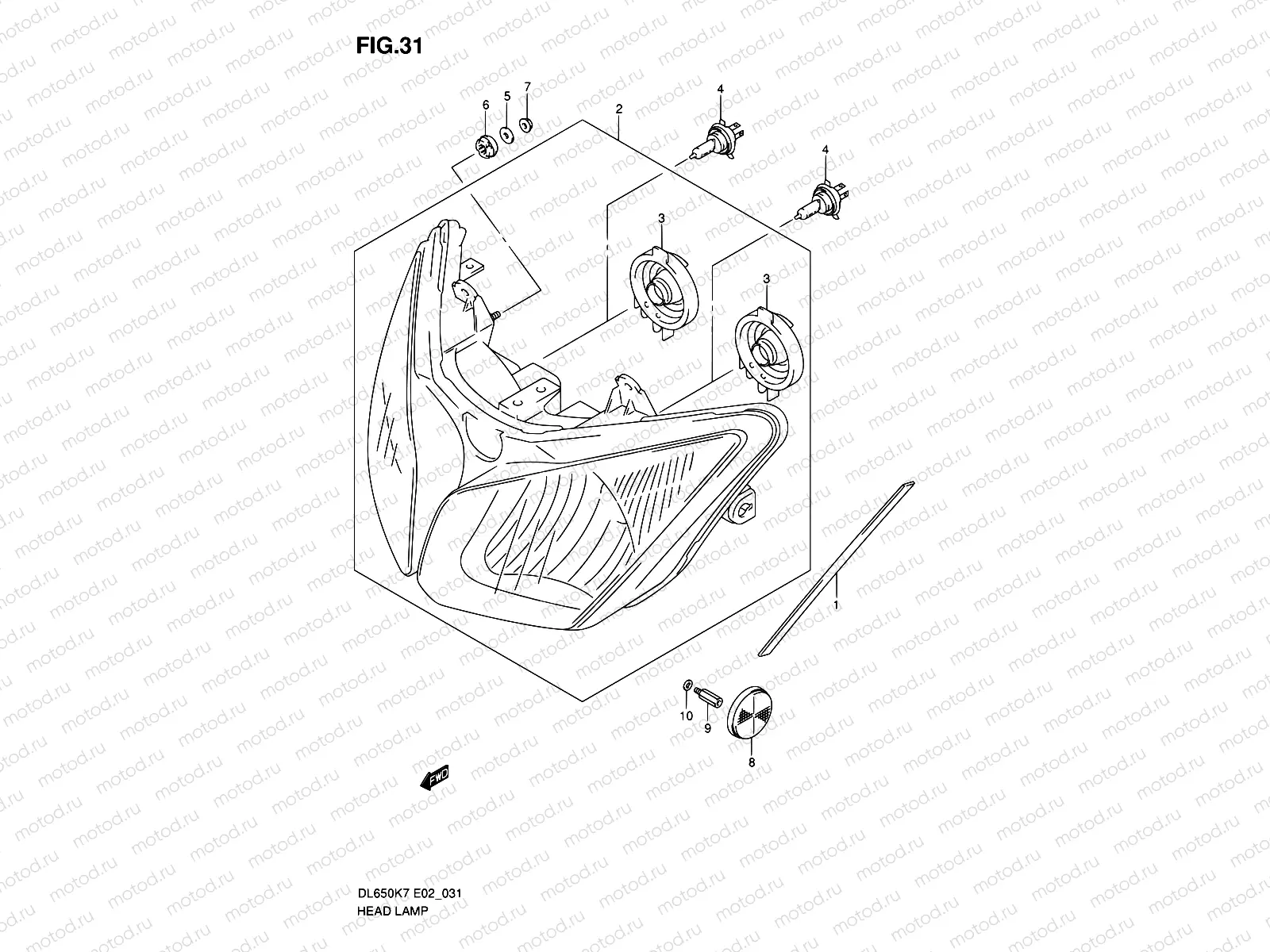31 - HEADLAMP (E24)
