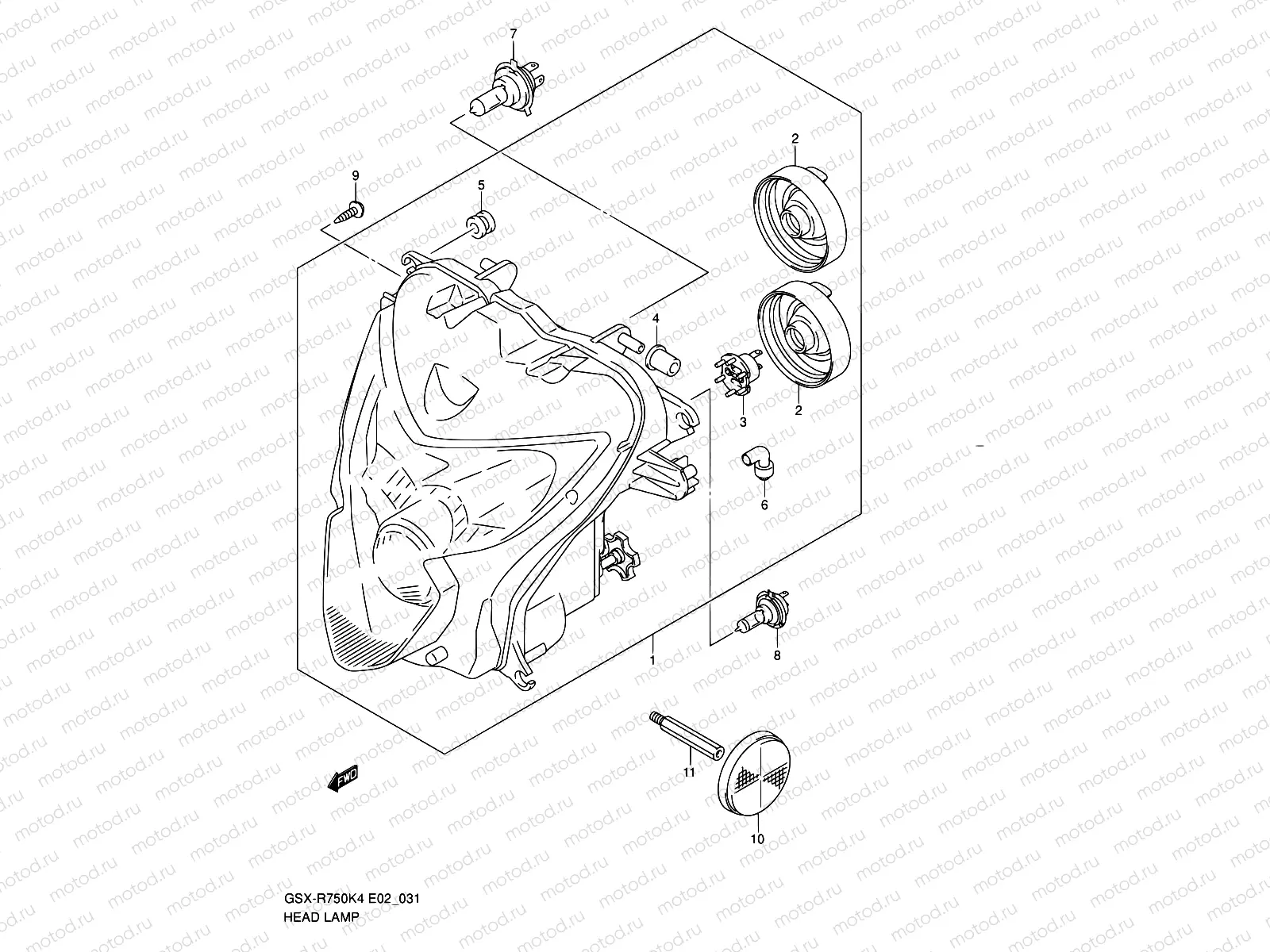 31 - HEADLAMP (E24)