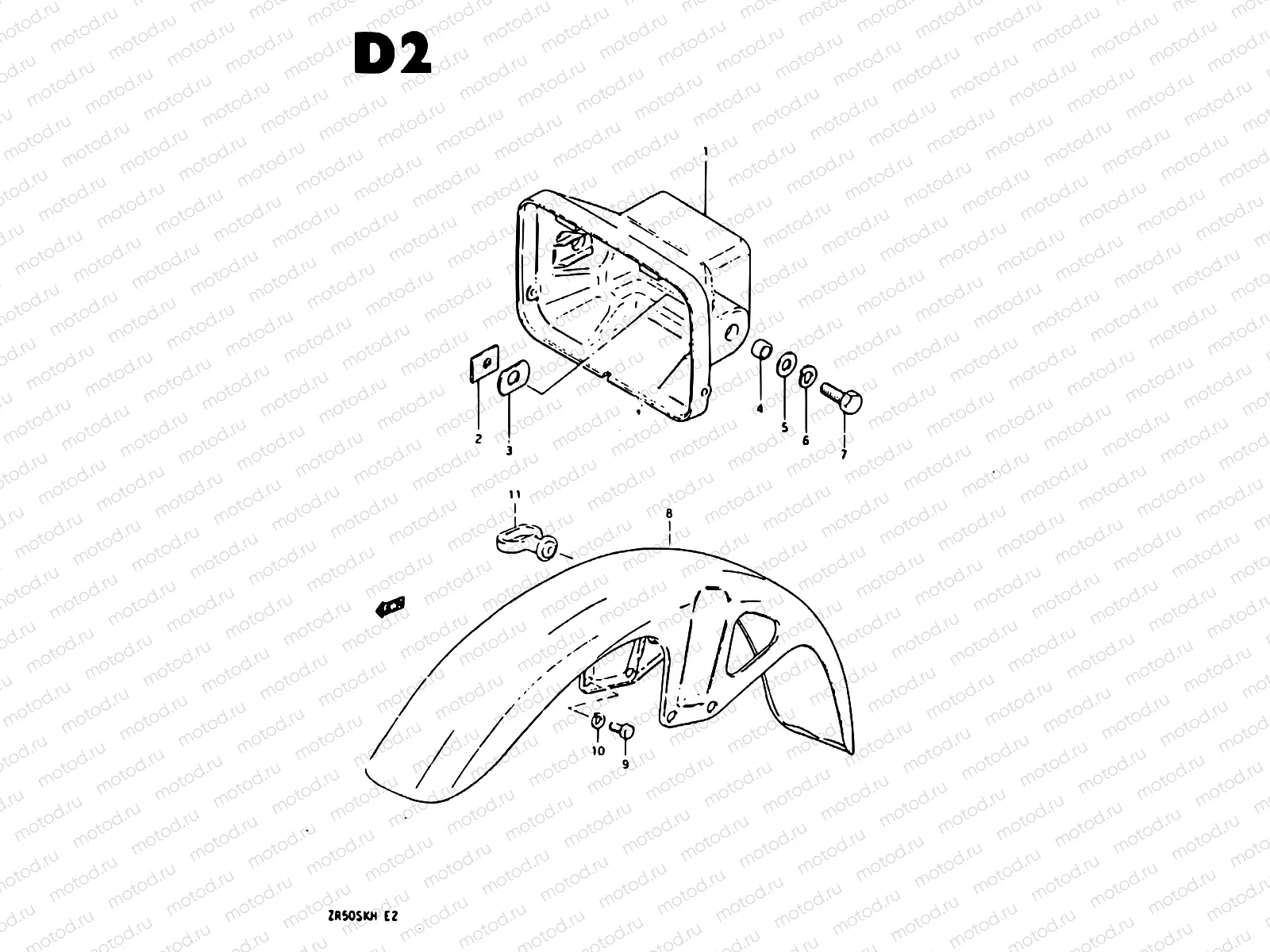31 - HEADLAMP HOUSING - FRONT FENDER