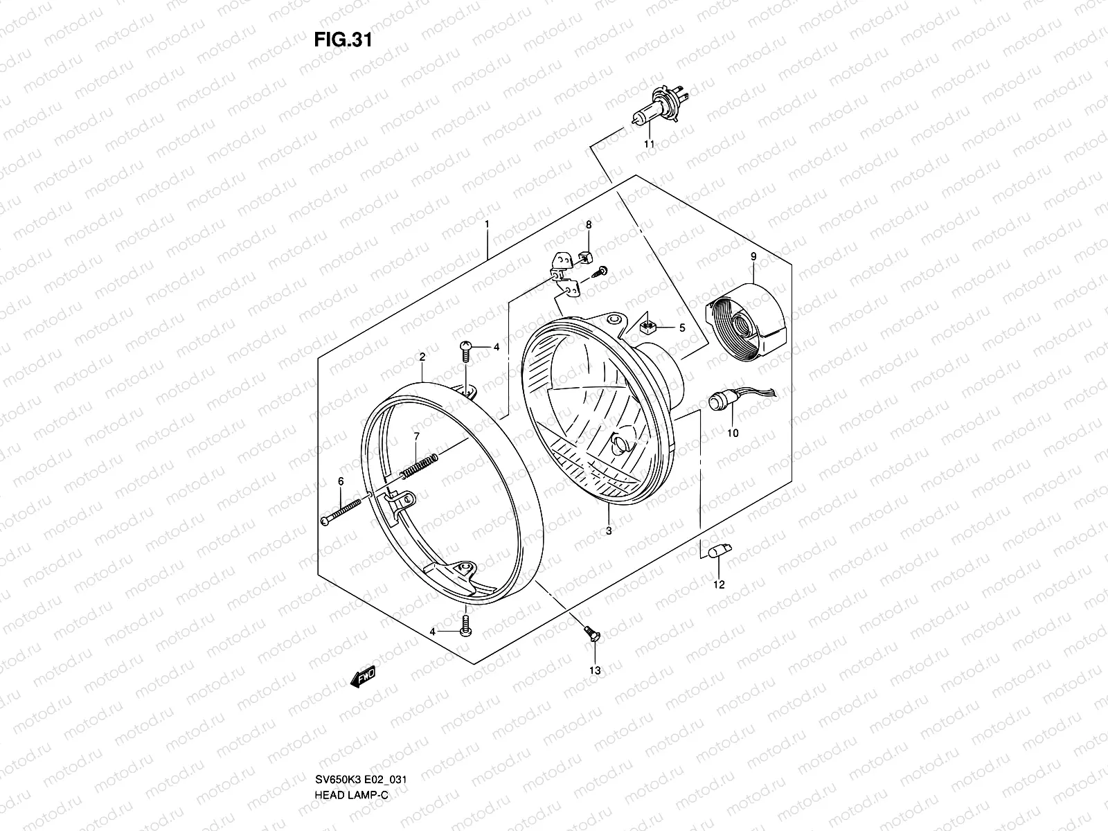 31 - HEADLAMP (NOTE)