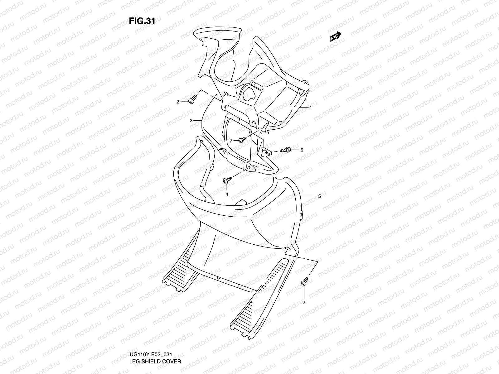 31 - LEG SHIELD COVER