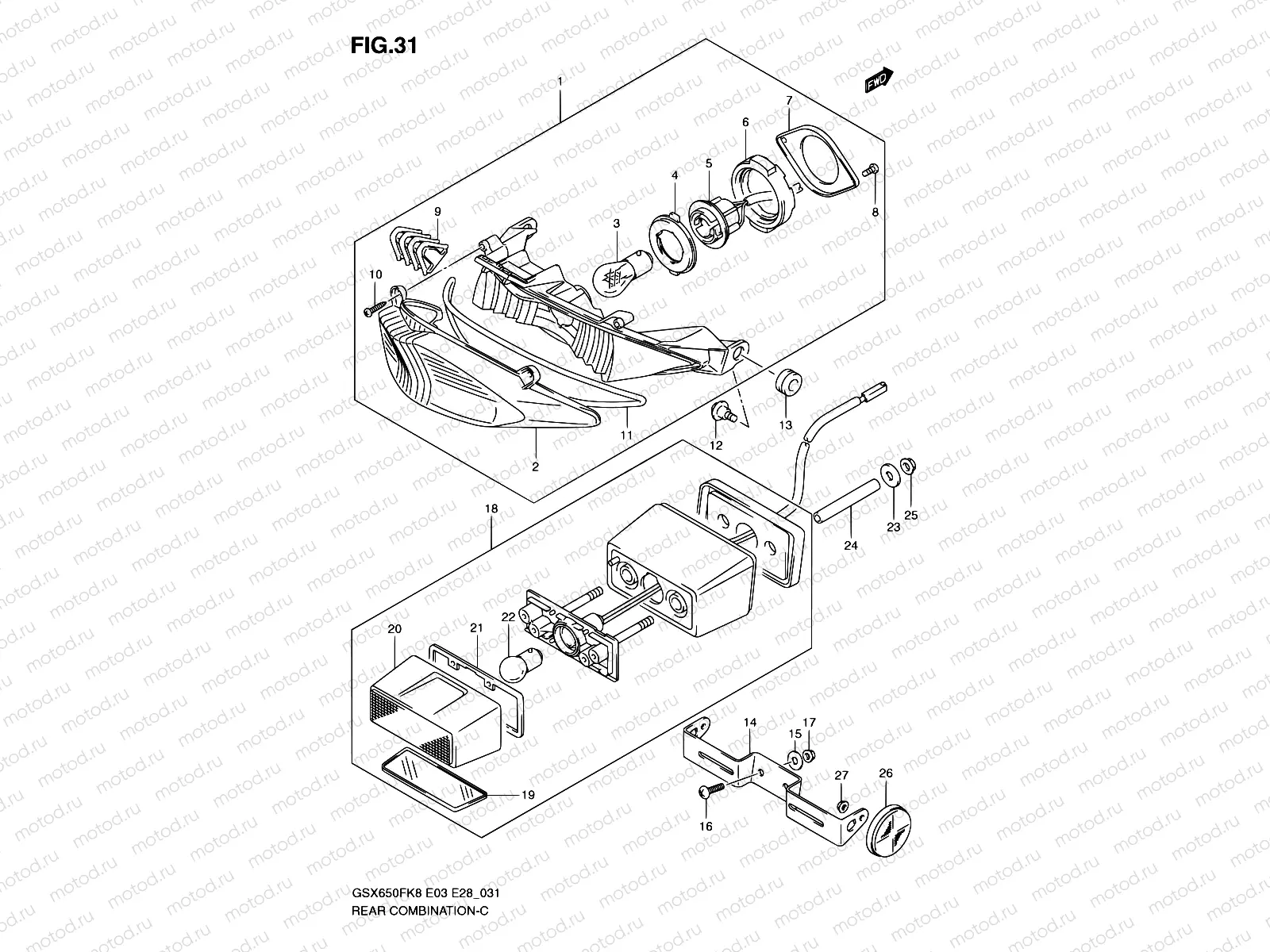 31 - REAR COMBINATION LAMP