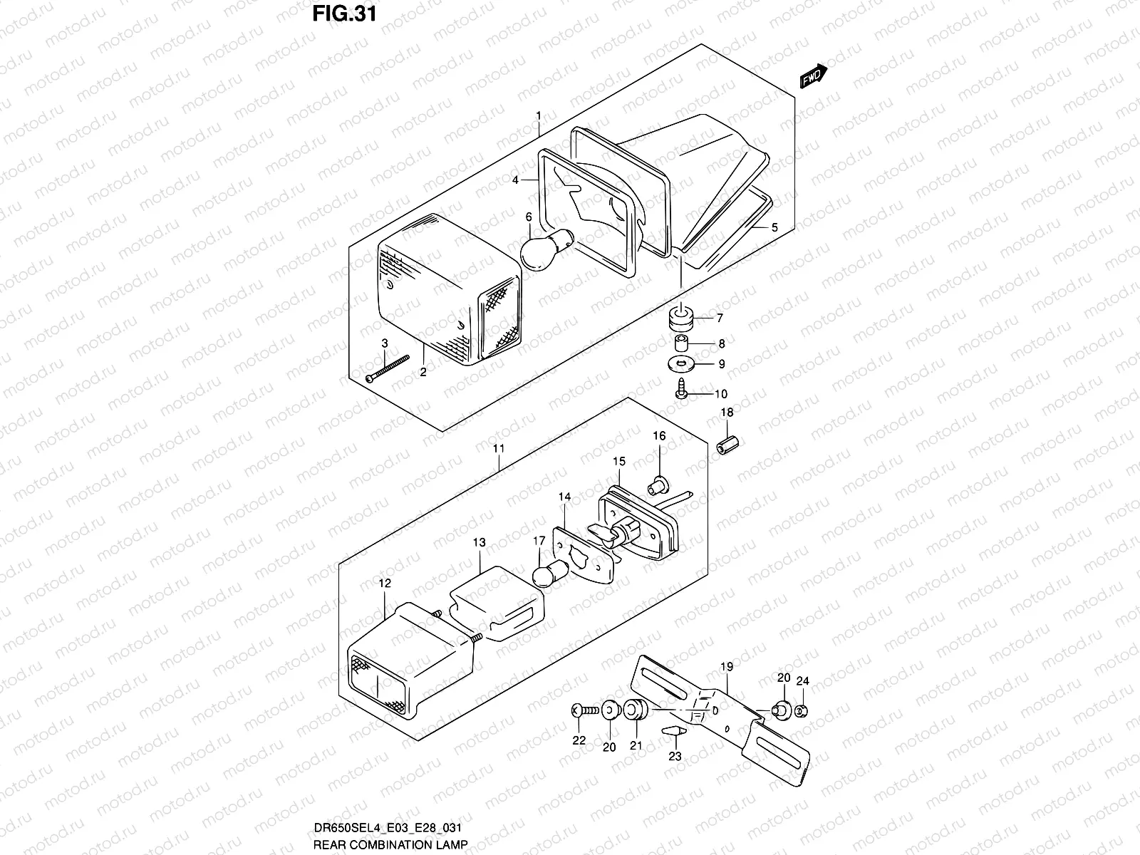 31 - REAR COMBINATION LAMP