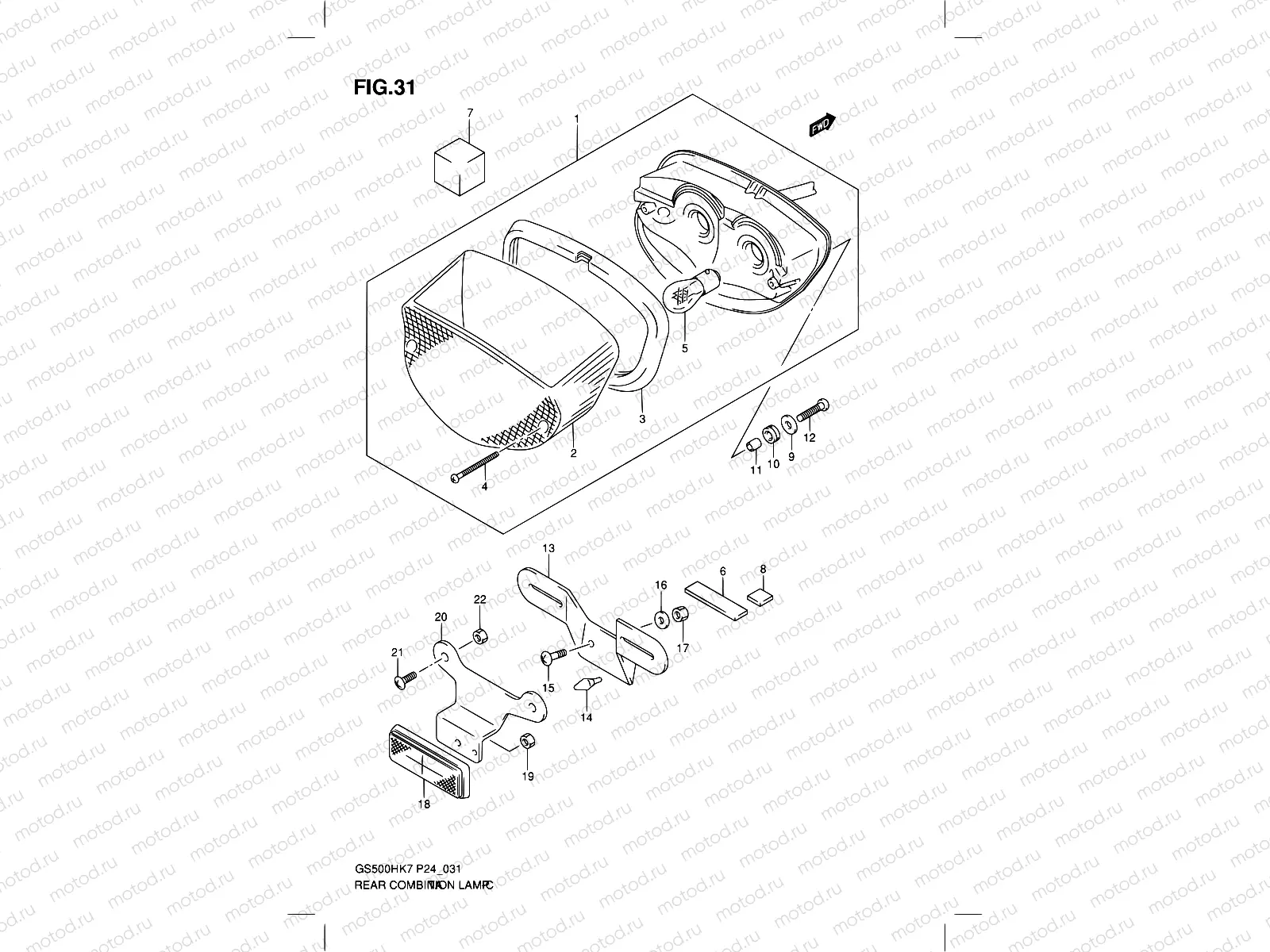 31 - REAR COMBINATION LAMP
