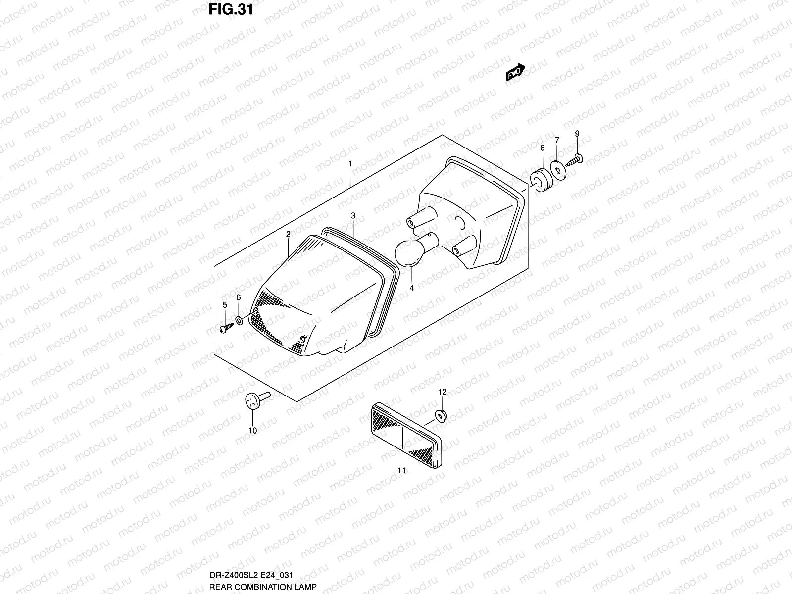 31 - REAR COMBINATION LAMP
