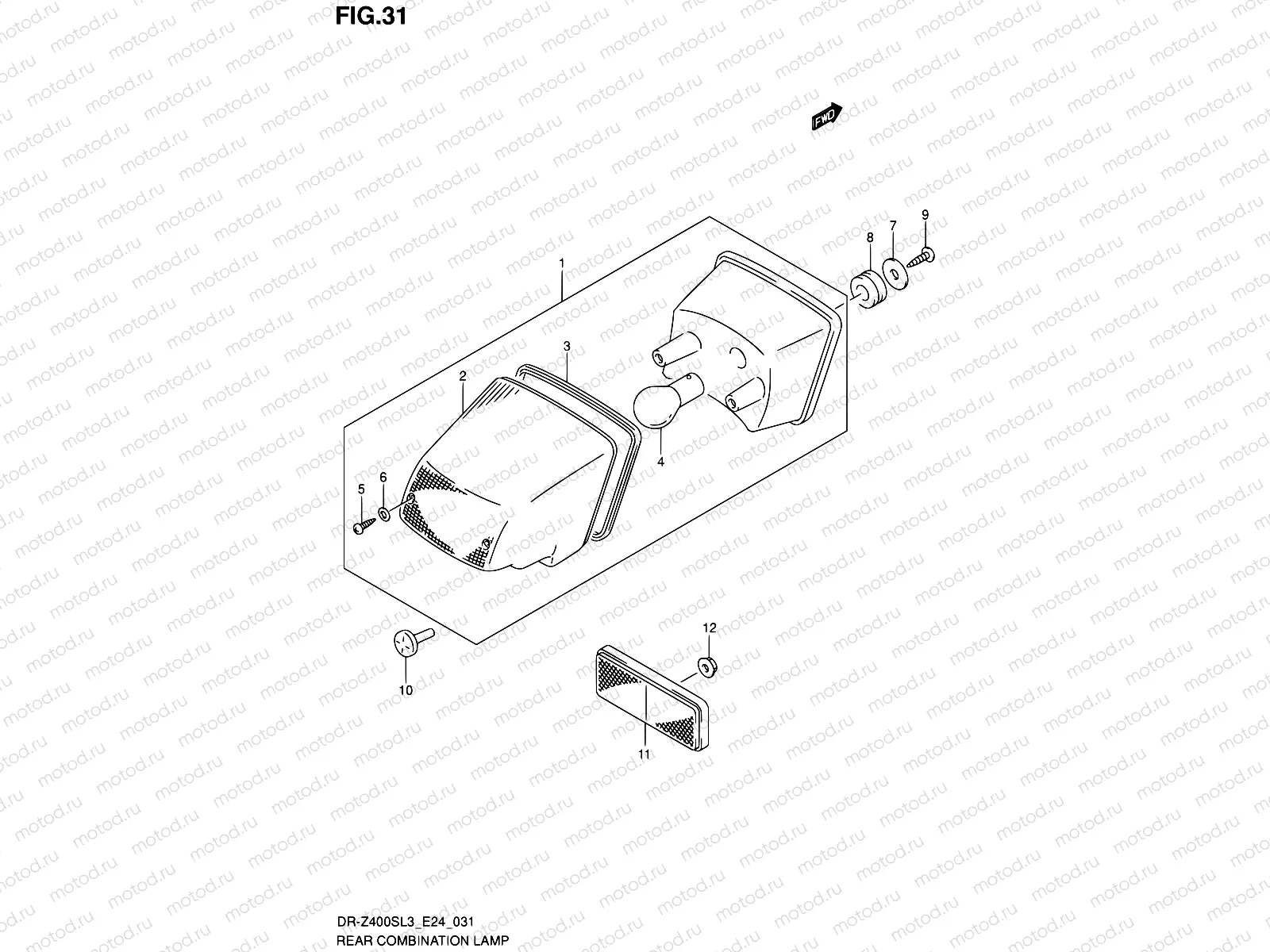 31 - REAR COMBINATION LAMP