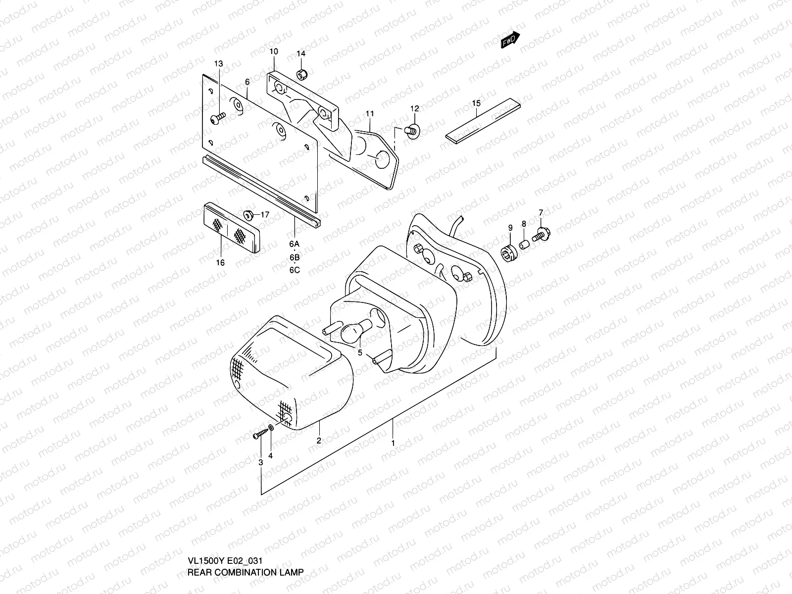31 - REAR COMBINATION LAMP