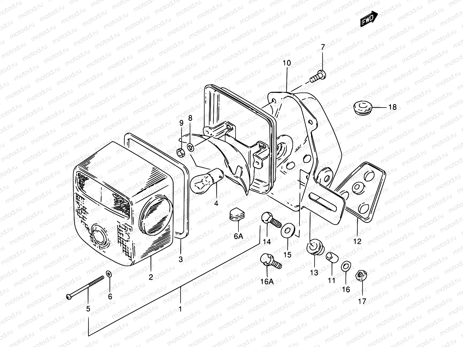 31 - REAR COMBINATION LAMP (E18)