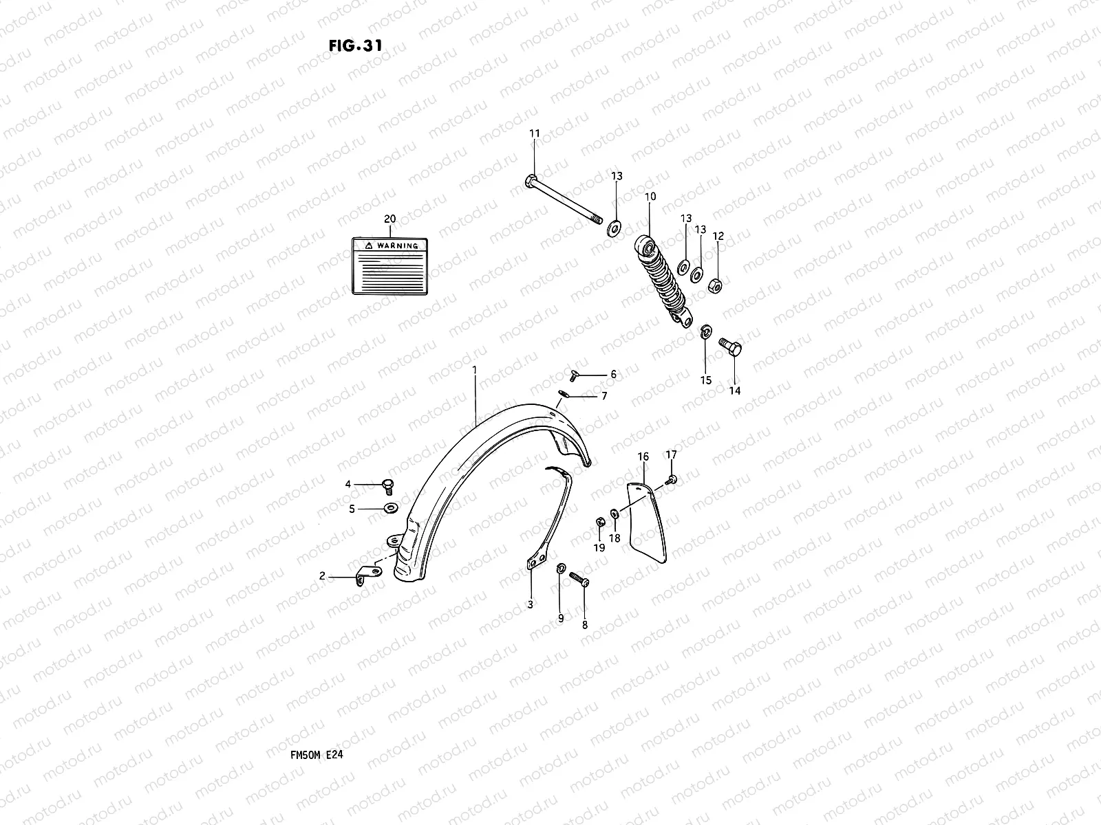 31 - REAR FENDER