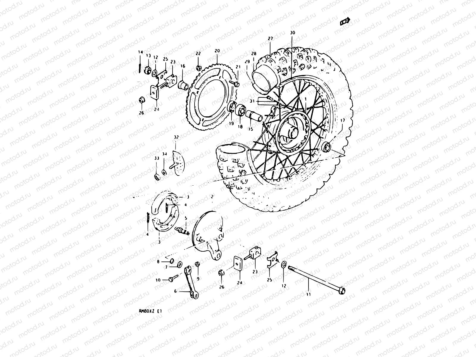 31 - REAR WHEEL