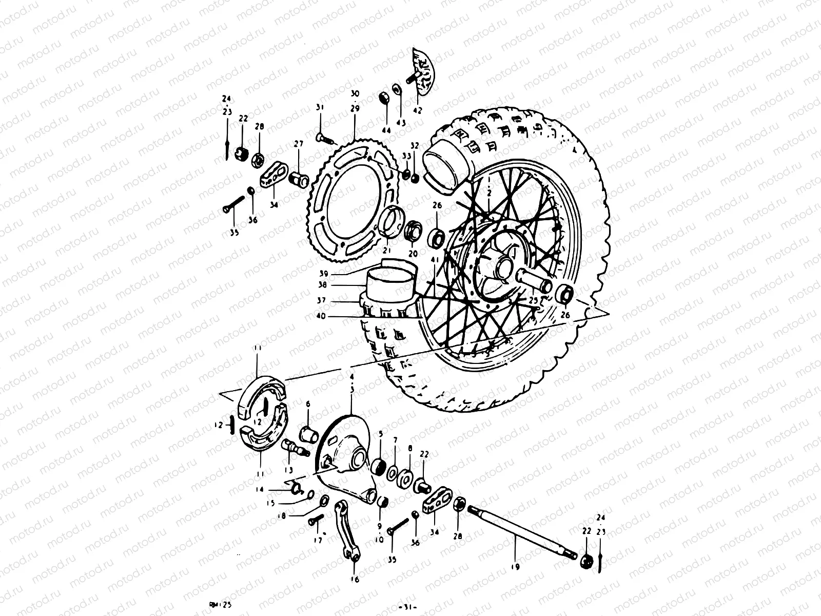 31 - REAR WHEEL