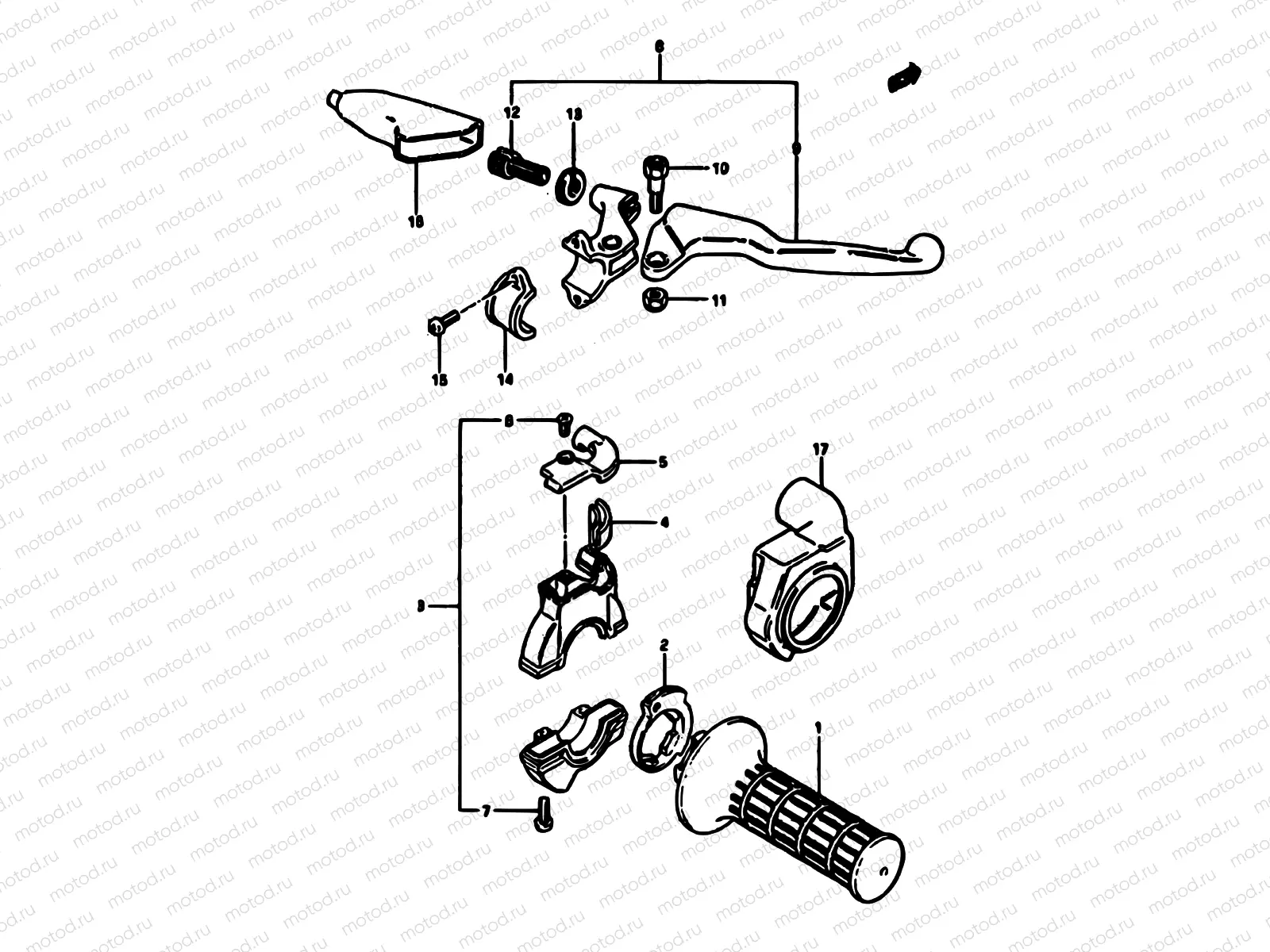 31 - RIGHT HANDLE SWITCH (MODEL E)