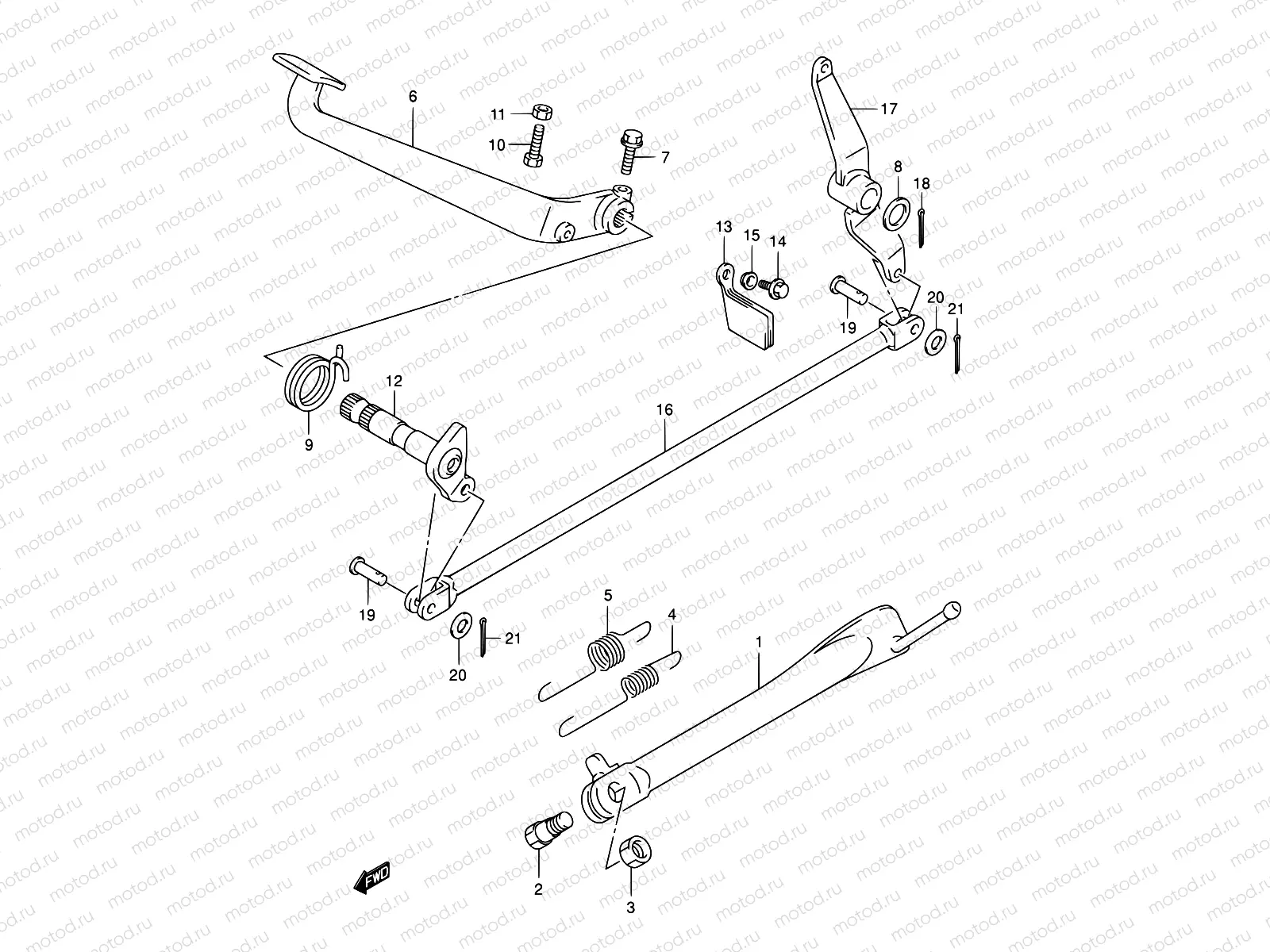 31 - STAND - REAR BRAKE