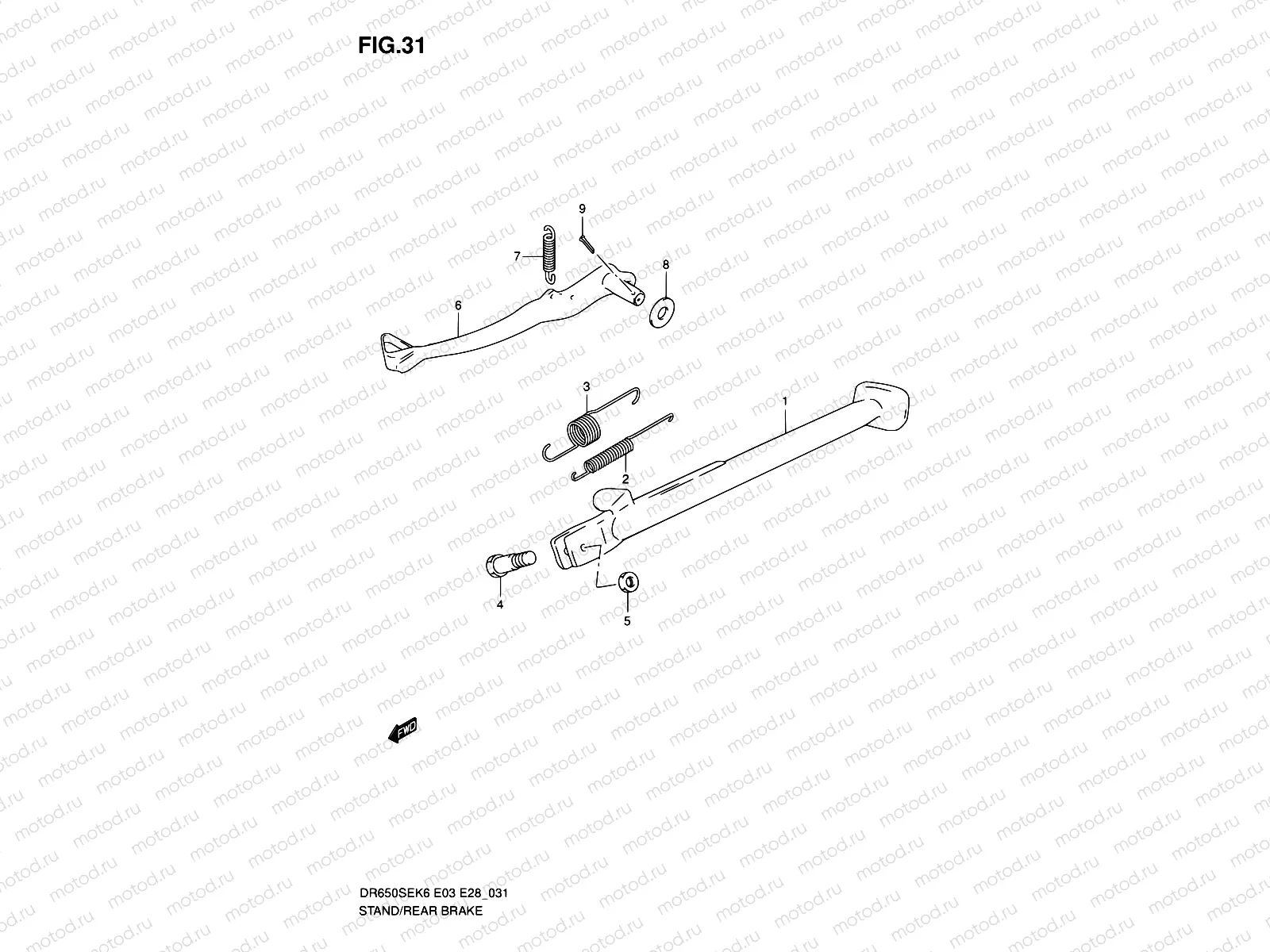 31 - STAND - REAR BRAKE