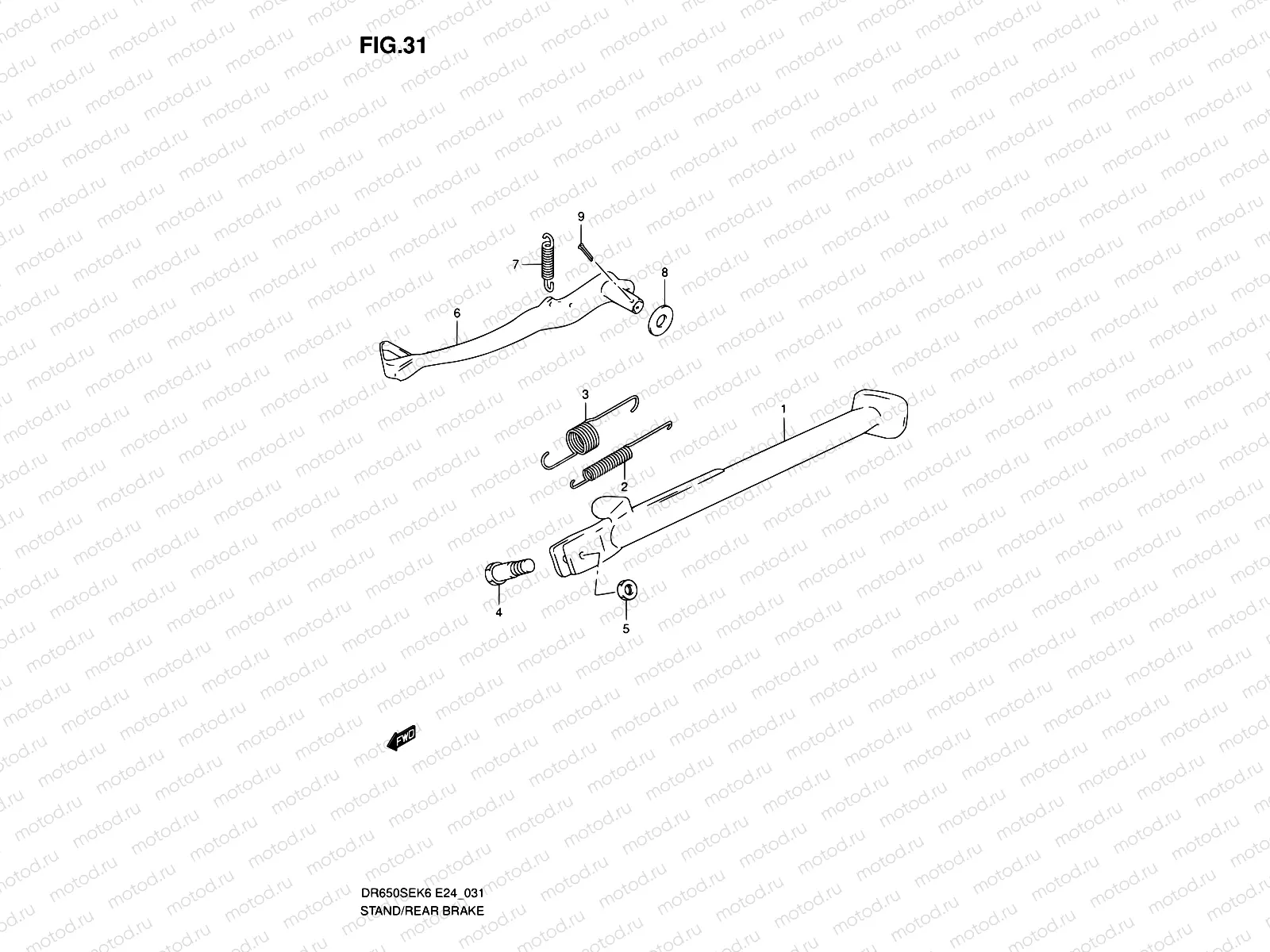 31 - STAND - REAR BRAKE