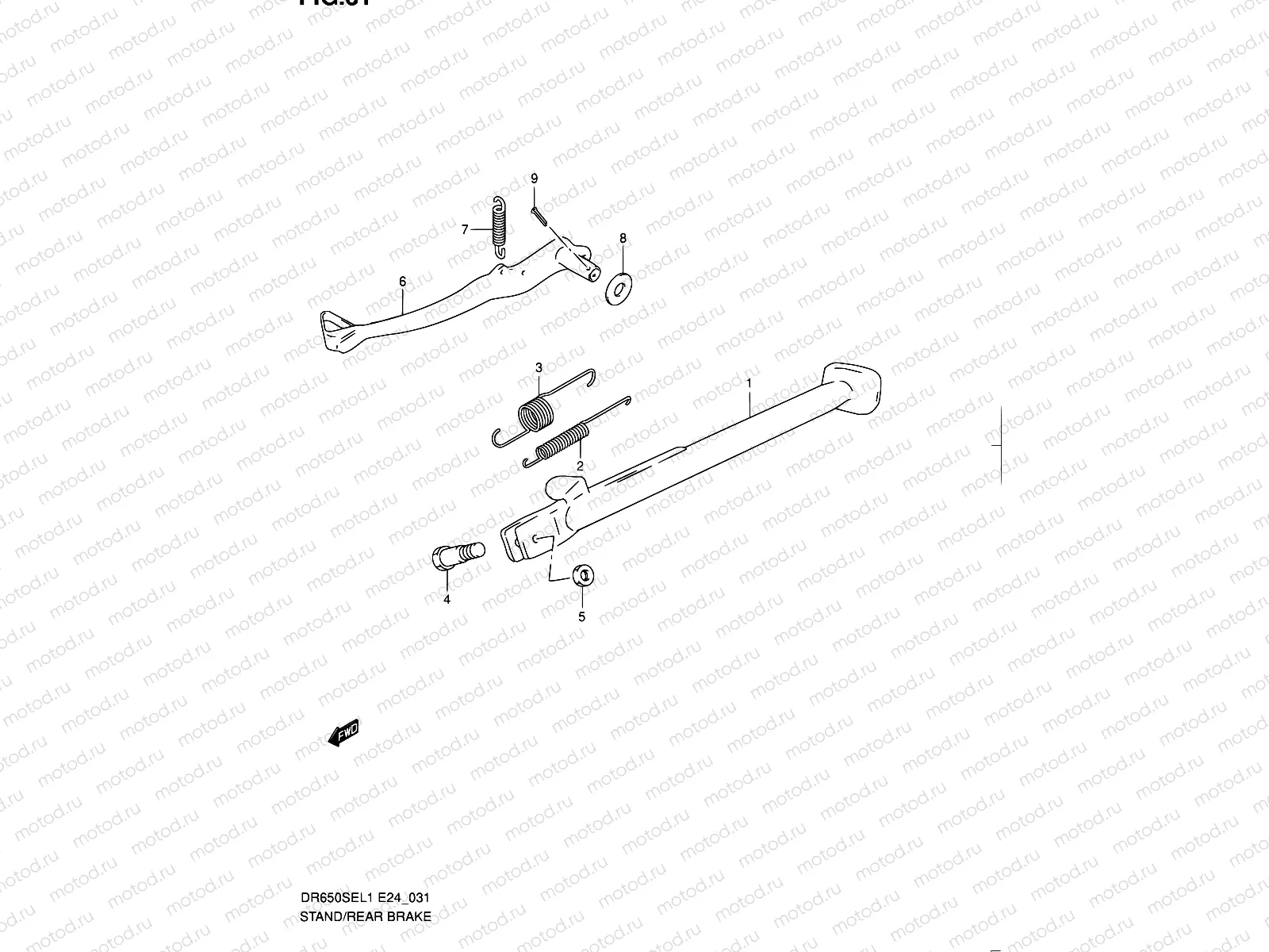 31 - STAND - REAR BRAKE