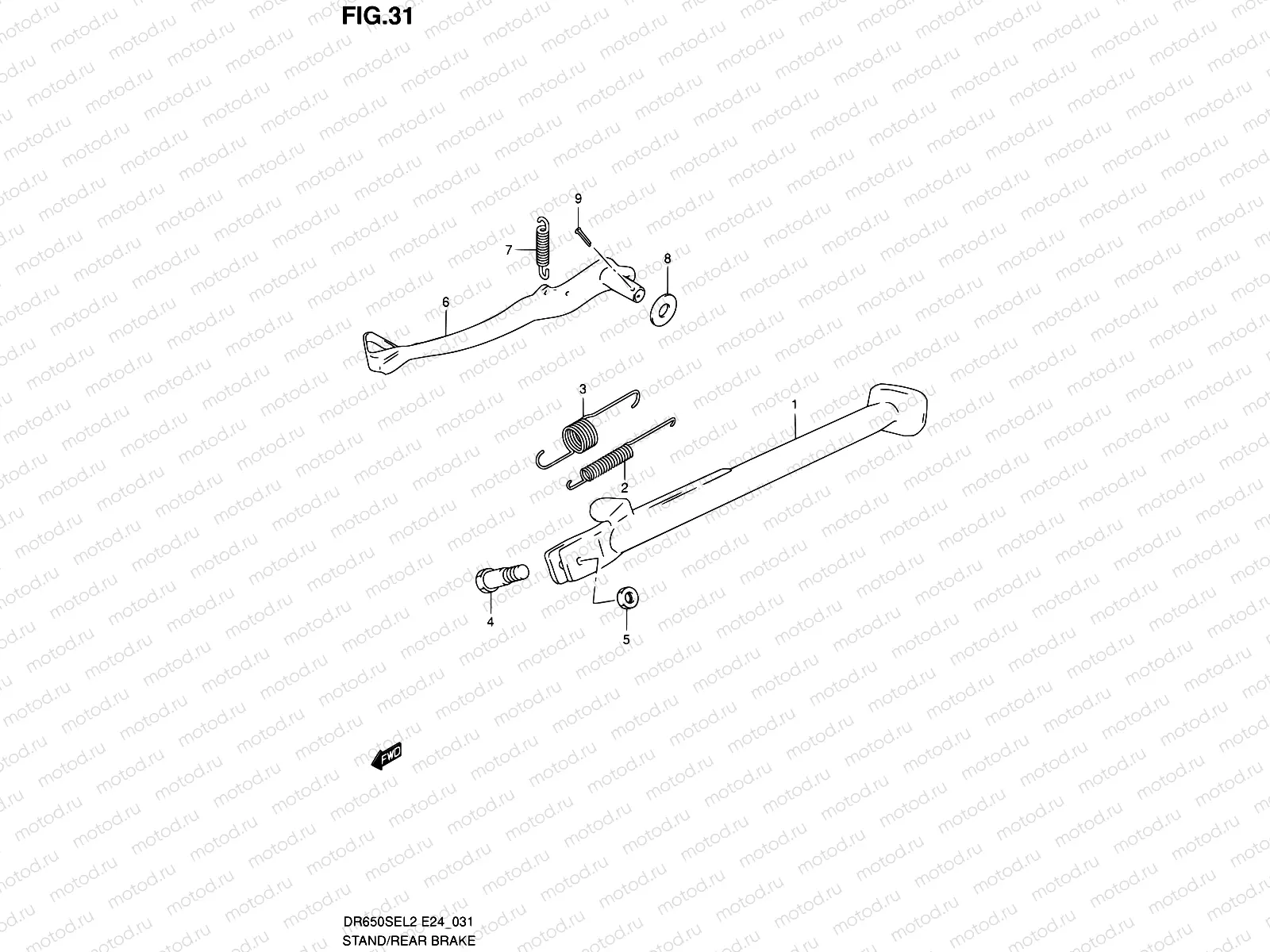 31 - STAND - REAR BRAKE