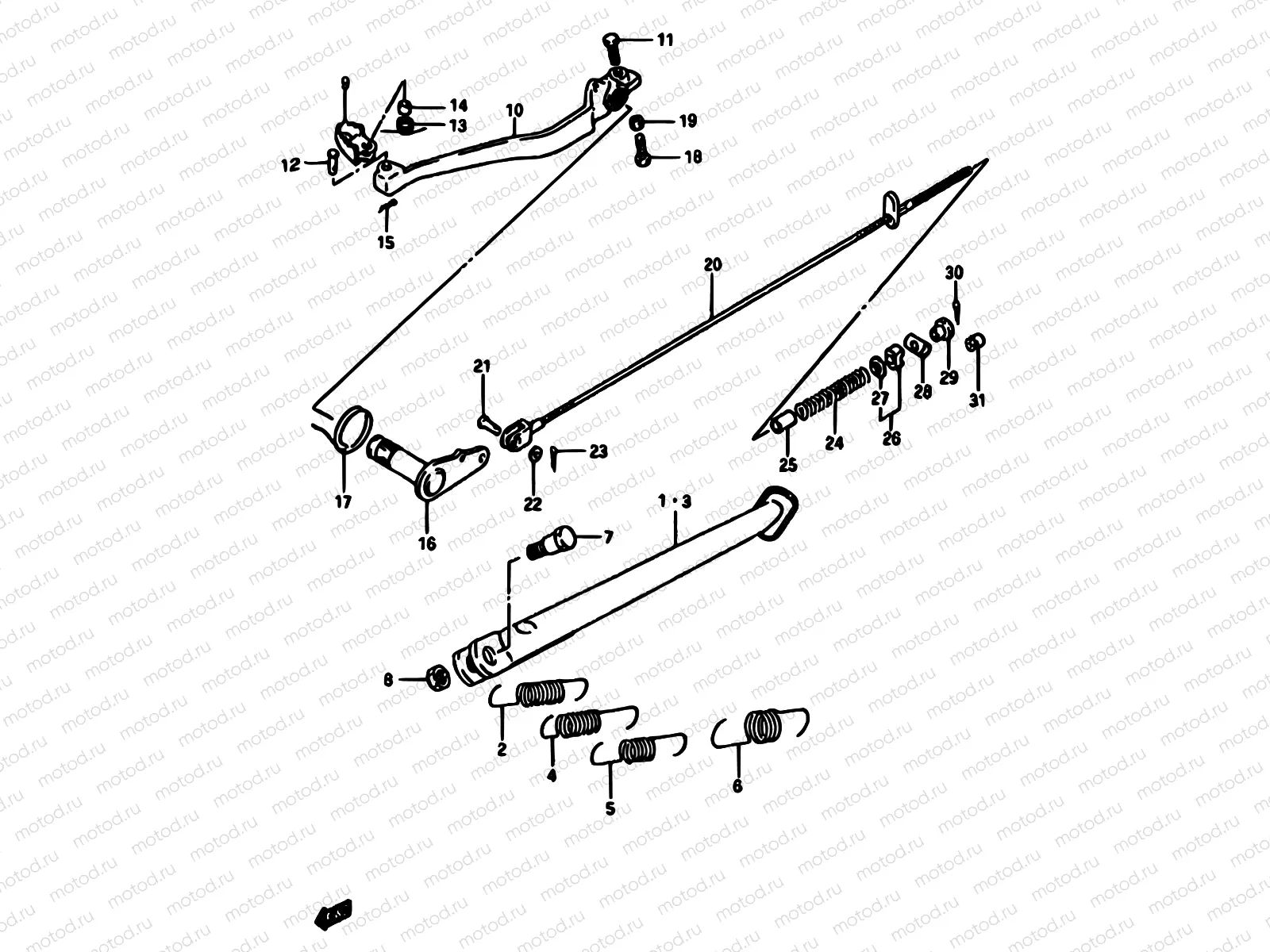 31 - STAND-REAR BRAKE