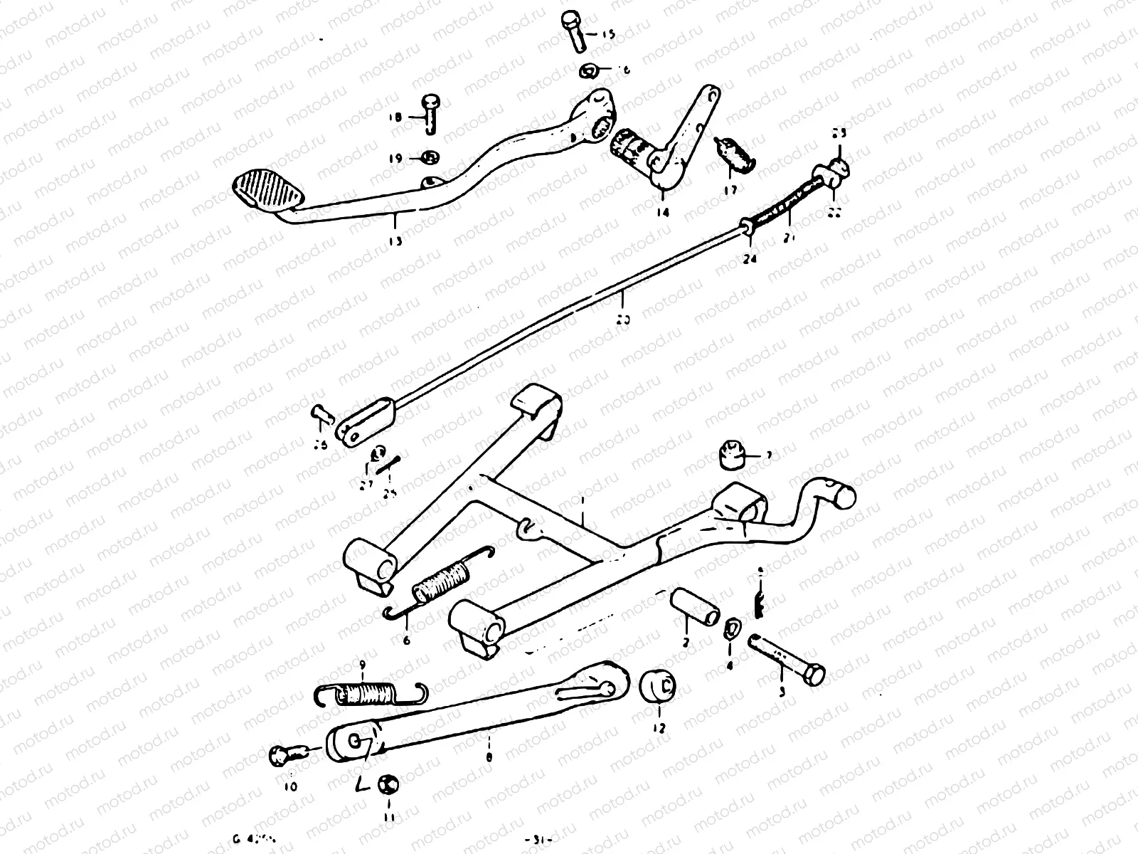 31 - STAND - REAR BRAKE