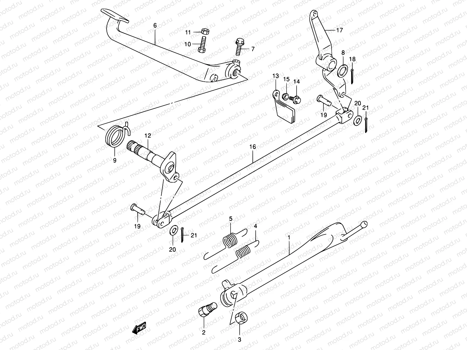 31 - STAND/REAR BRAKE