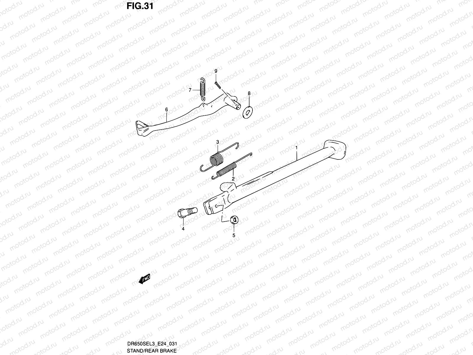 31 - STAND/REAR BRAKE