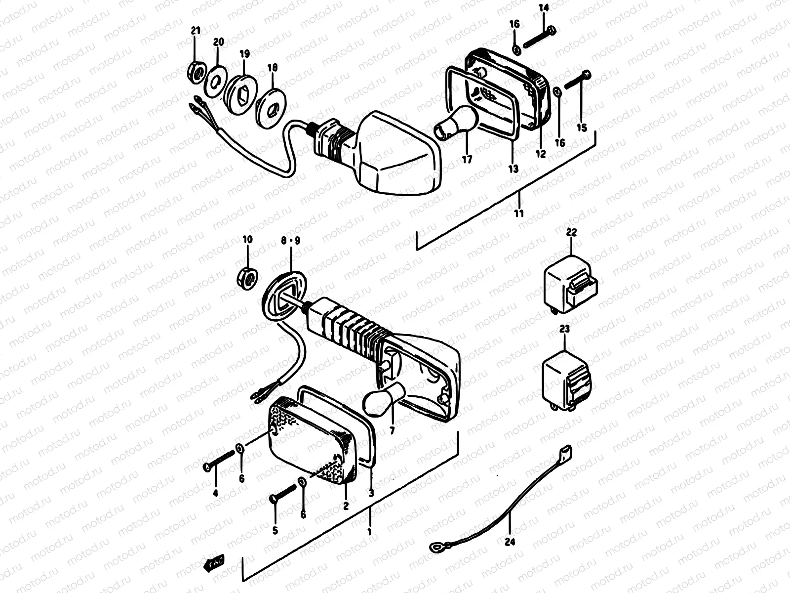 31 - TURN SIGNAL LAMP (E02,4,15,16,17,18,21,22,25,34,39,55)