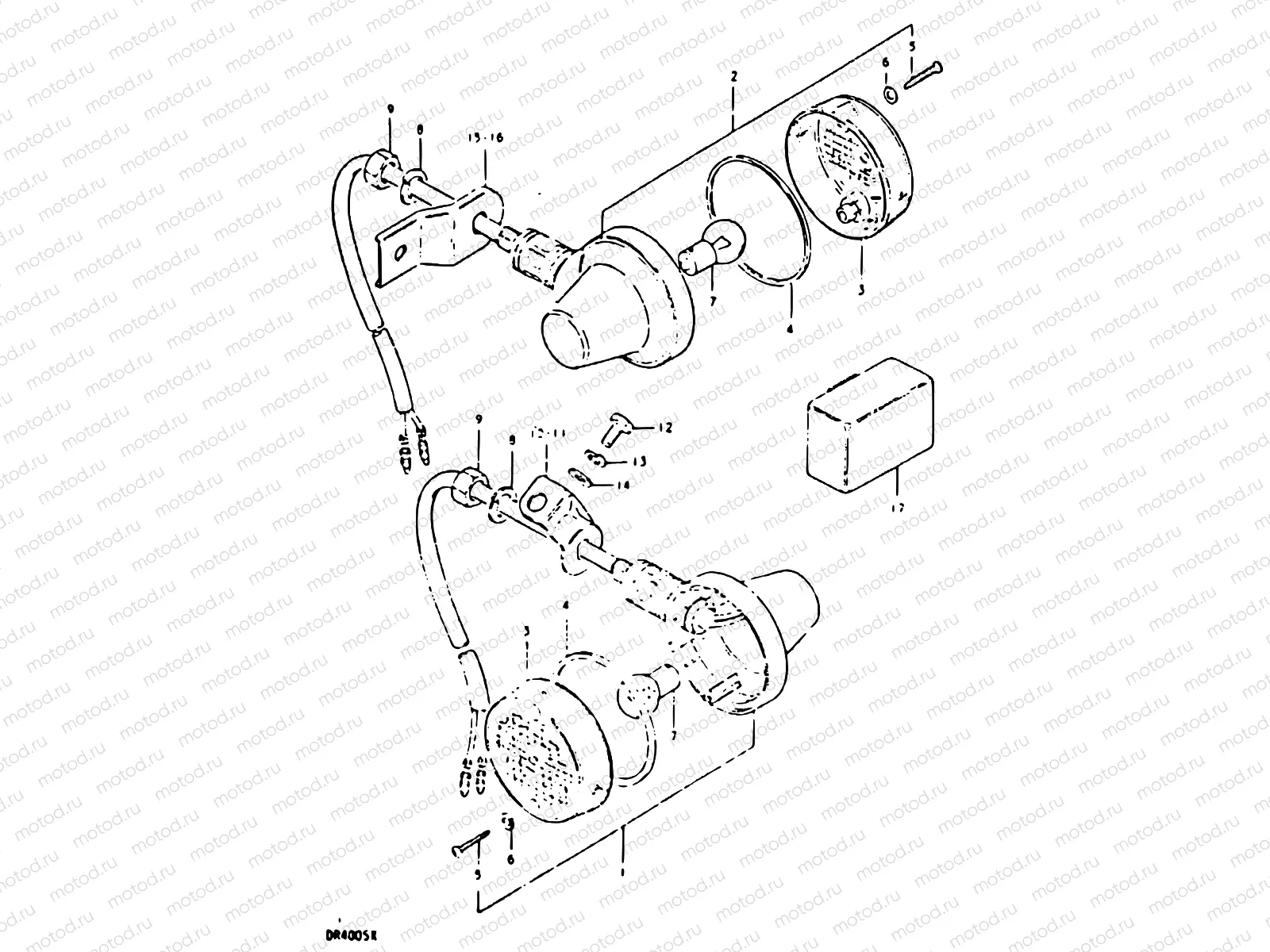 31 - TURN SIGNAL LAMP (E04, E17, E21, E25, E34)