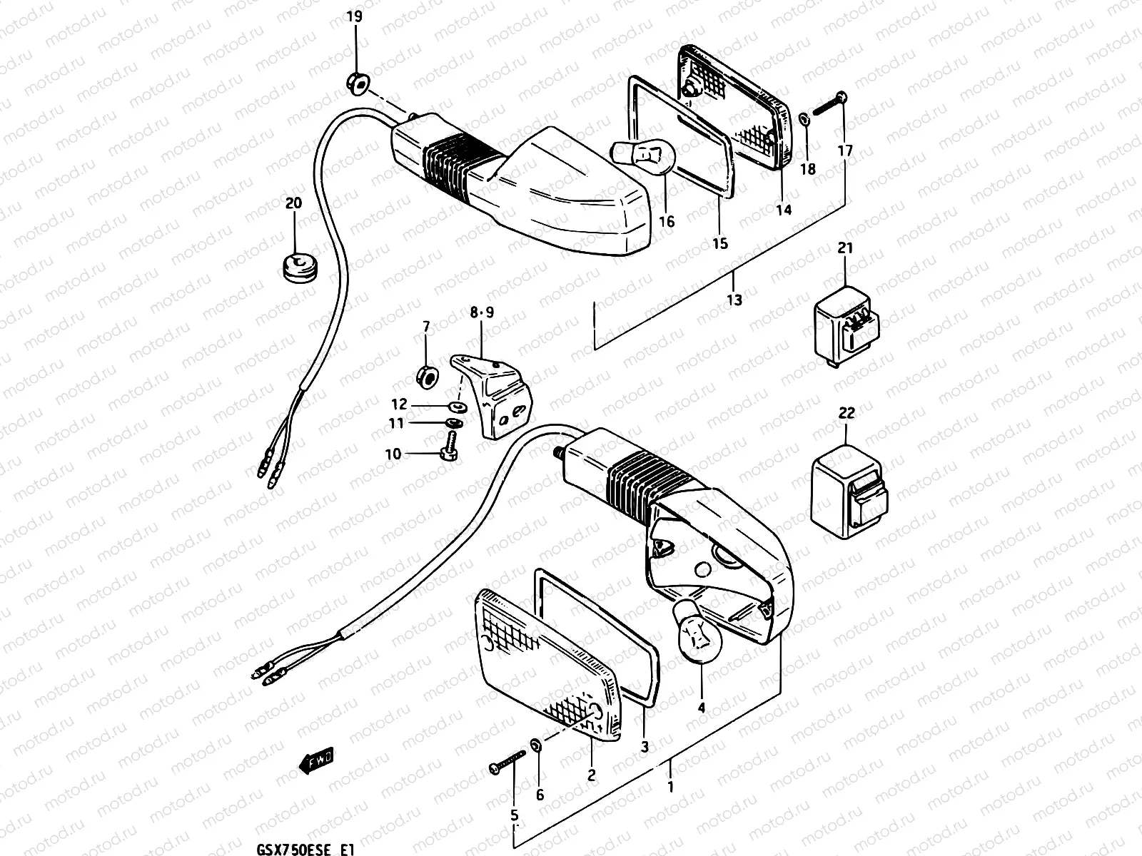 31 - TURN SIGNAL LAMP (E04,E18,E21,E25,E34,E39,E53)