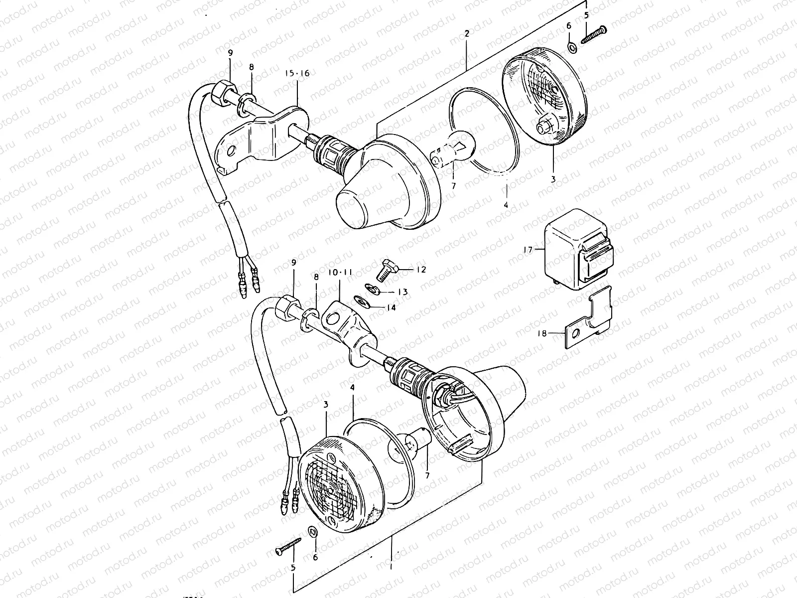 31 - TURN SIGNAL LAMP (E17)