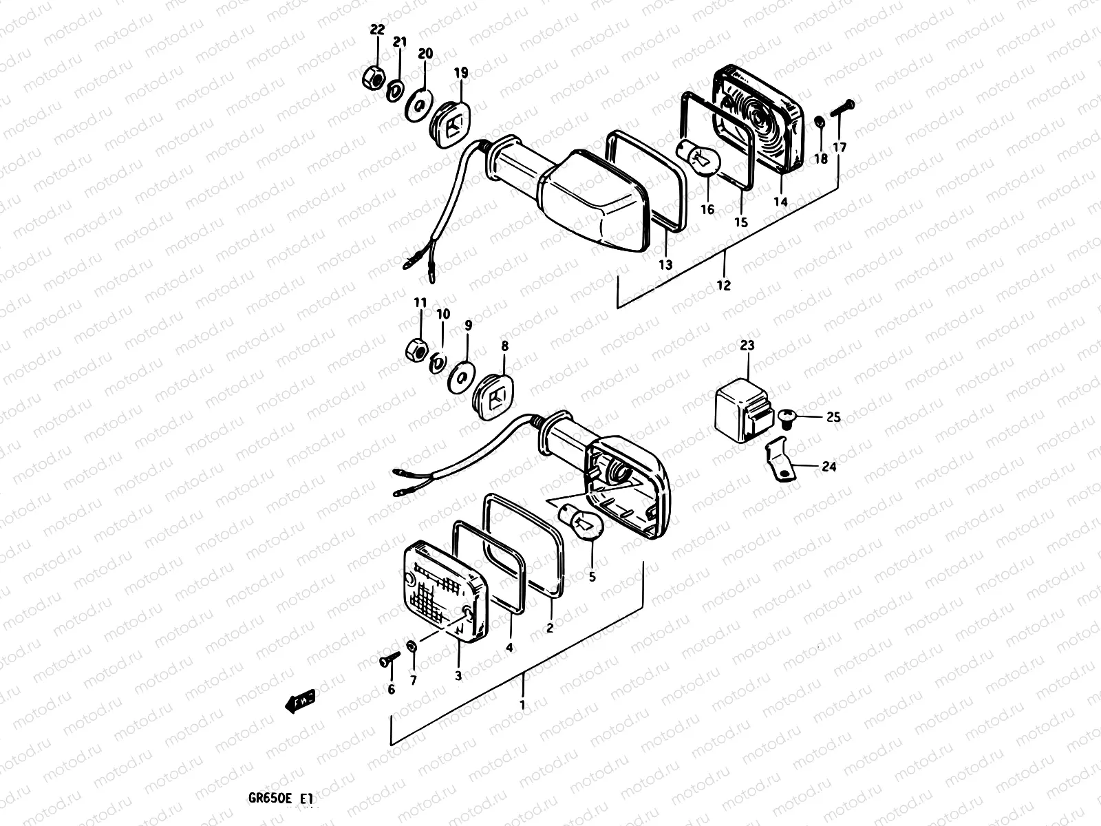 31 - TURN SIGNAL LAMP (E22)