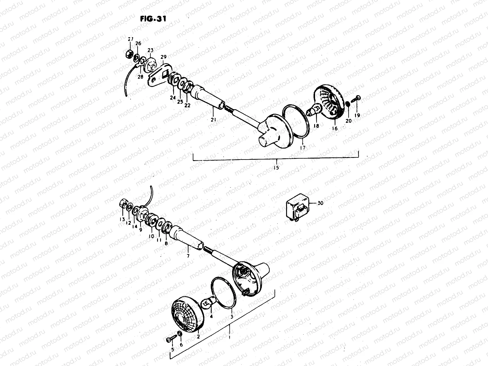 31 - TURN SIGNAL LAMP (E24)