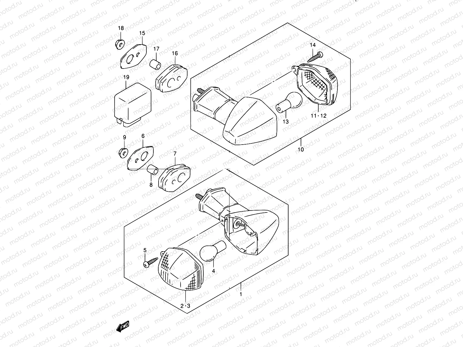 31 - TURN SIGNAL LAMP (GSF600SY/SUY/SK1/SK2/SK3/SK4/SUK1/SUK2/SUK3/SUK4)