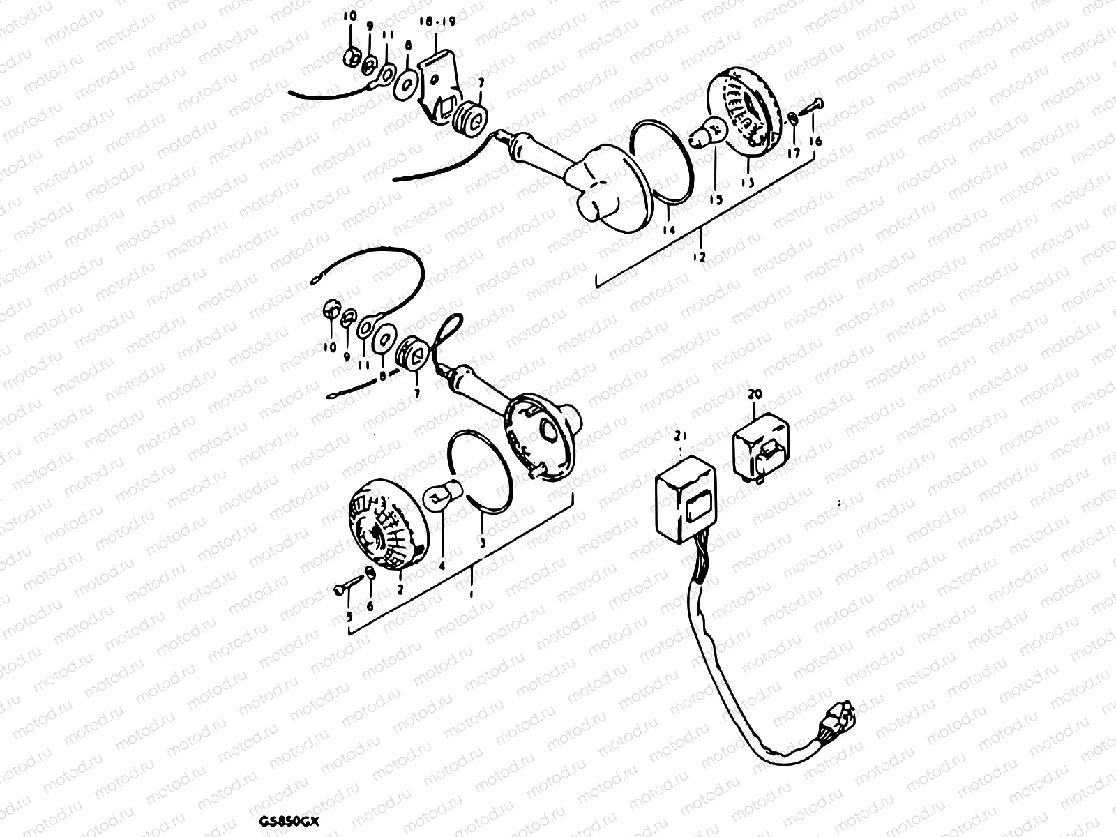 31 - TURN SIGNAL LAMP (MODEL T : E21)