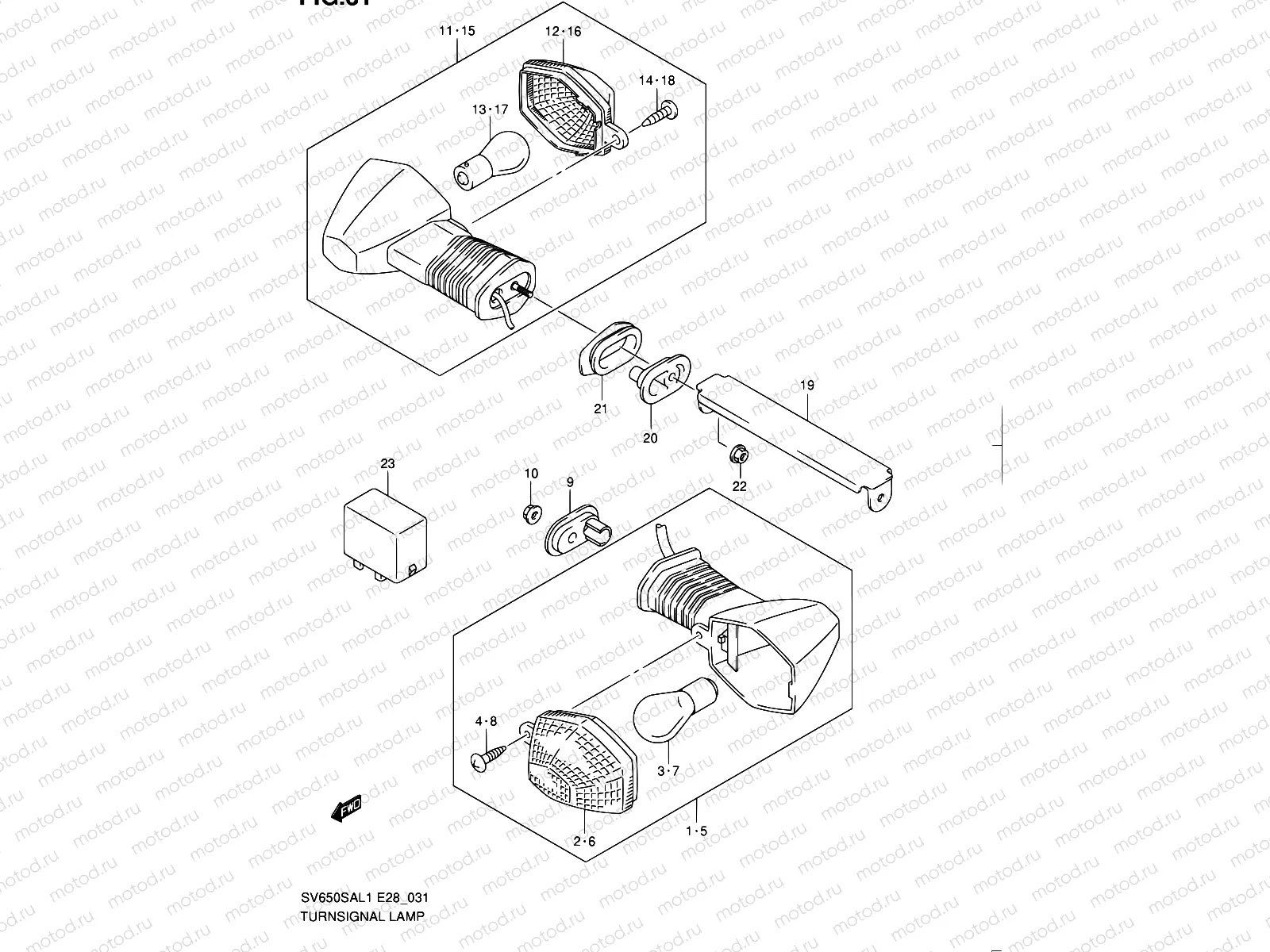 31 - TURNSIGNAL LAMP