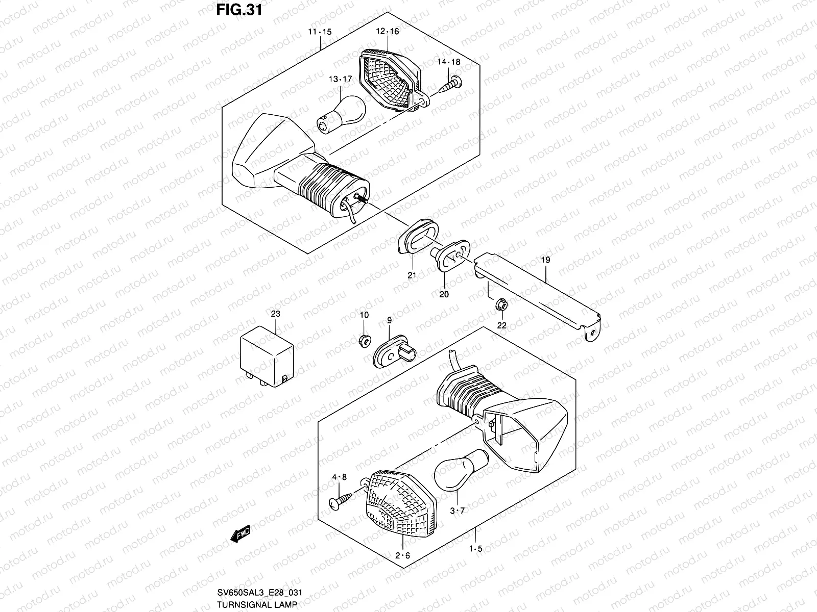 31 - TURNSIGNAL LAMP