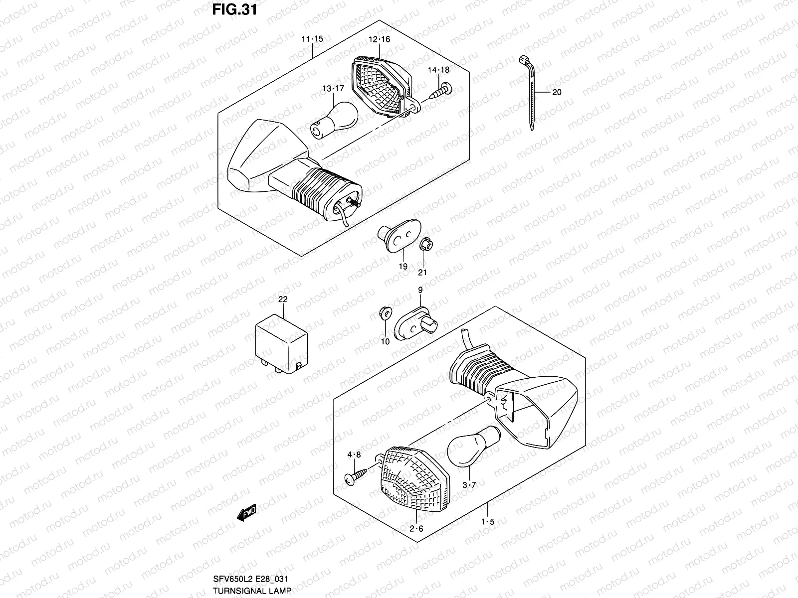31 - TURNSIGNAL LAMP
