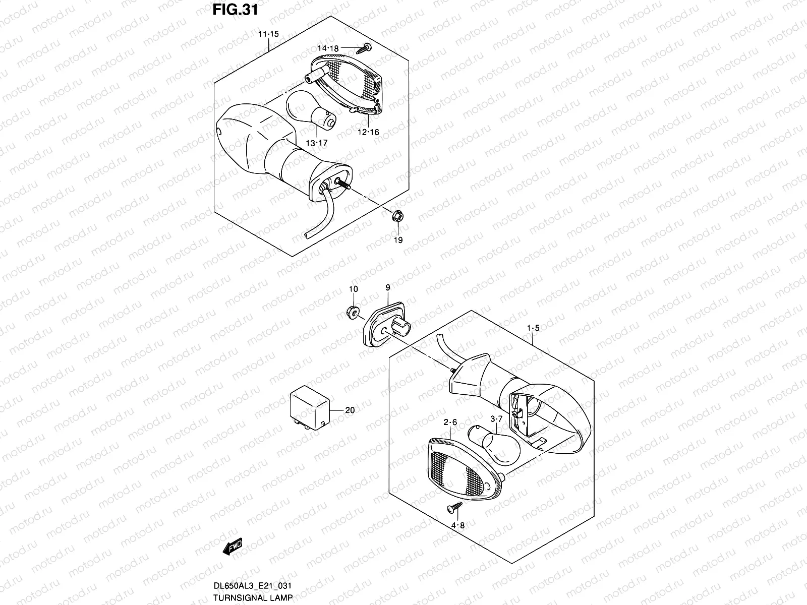 31 - TURNSIGNAL LAMP