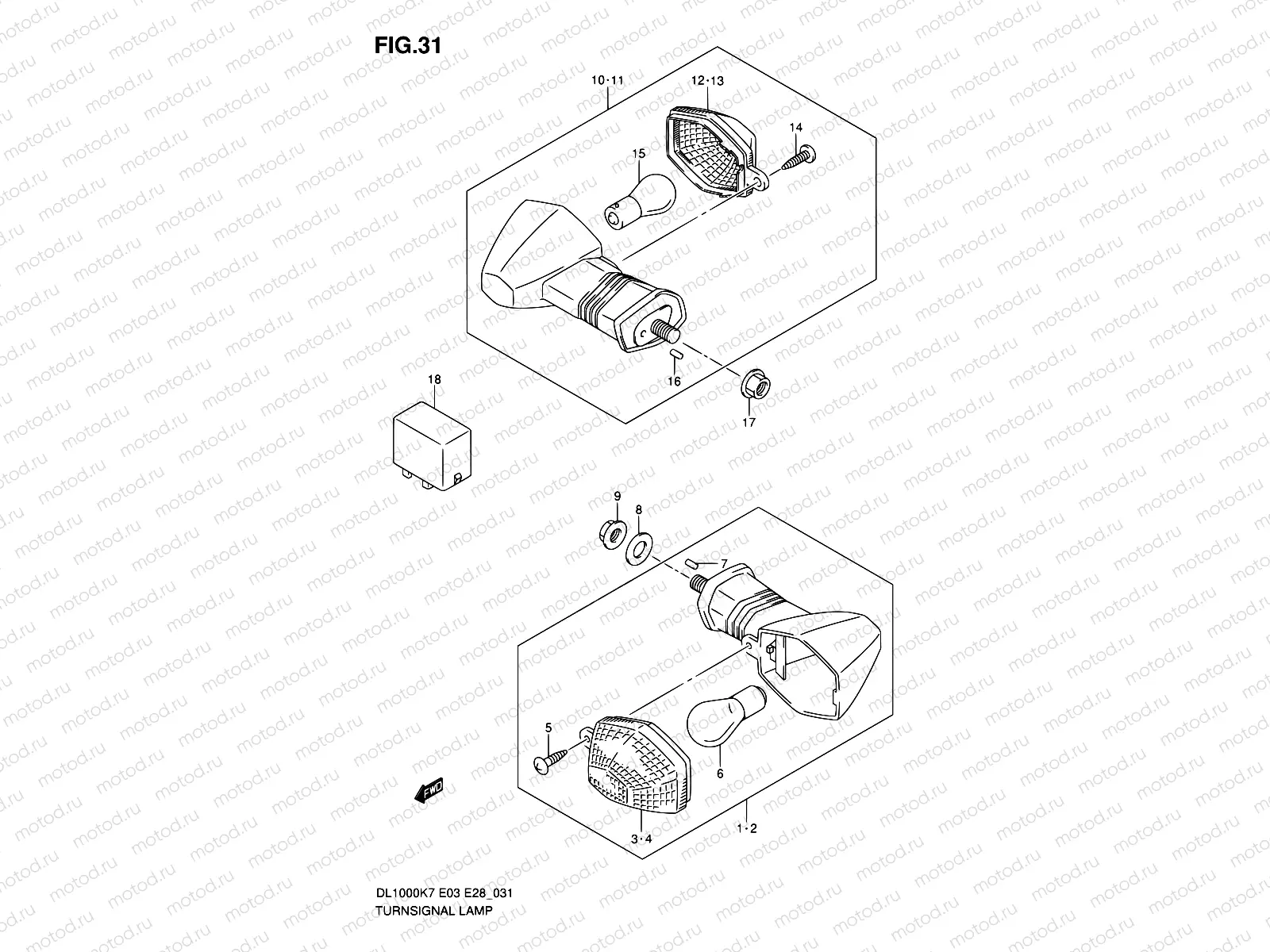 31 - TURNSIGNAL LAMP
