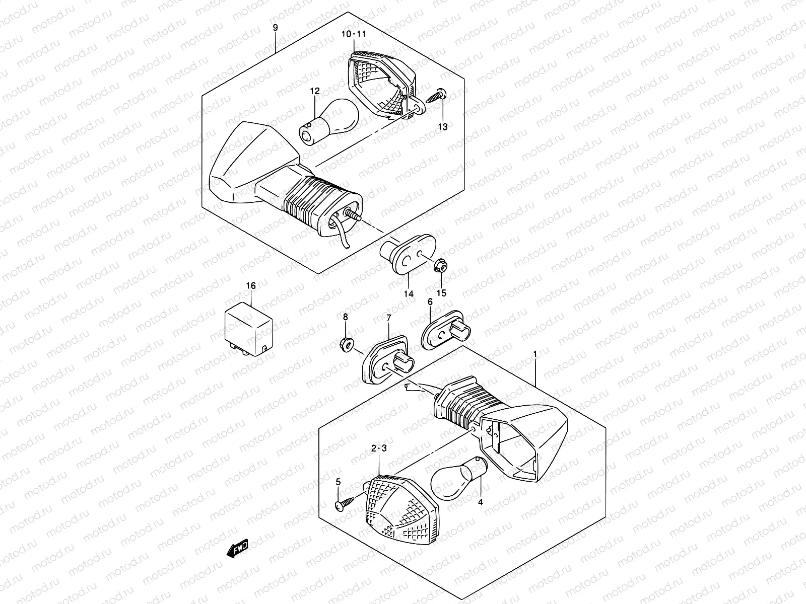 31 - TURNSIGNAL LAMP (MODEL K5)