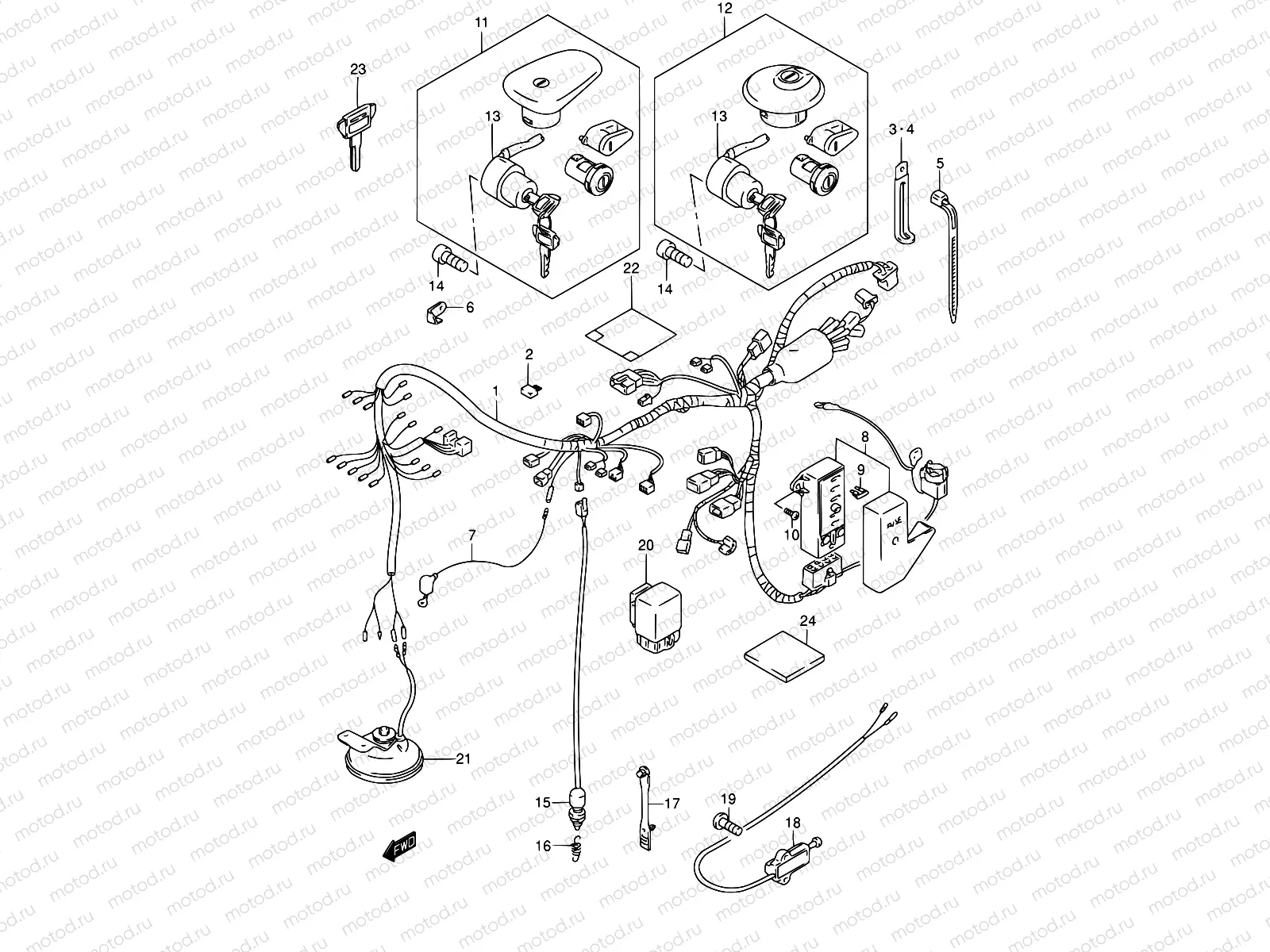 31 - WIRING HARNESS (MODEL K1/K2/K3)